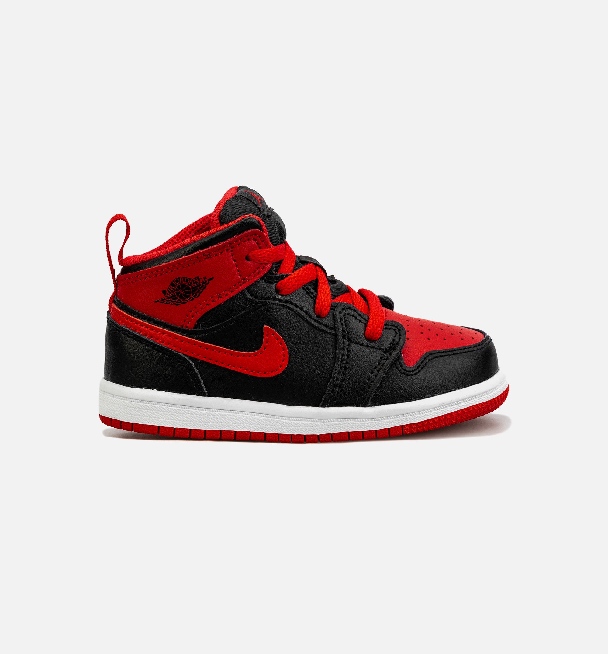 Air Jordan 1 Mid Infant Toddler Lifestyle Shoe - Black/Red、mySite、dreamappss
