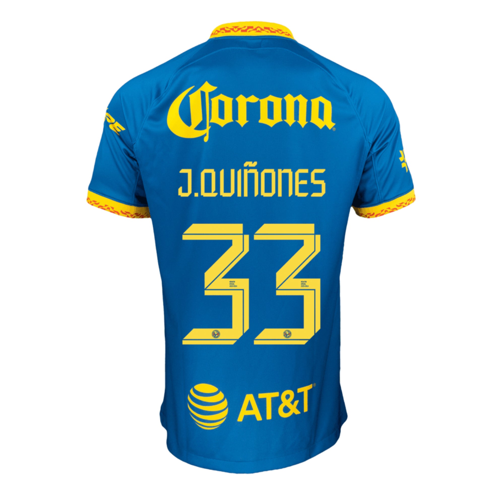 Nike Men's Club America 2023/24 Away Jersey w/ J.Quinones #33 Printing、mySite、bottomscart