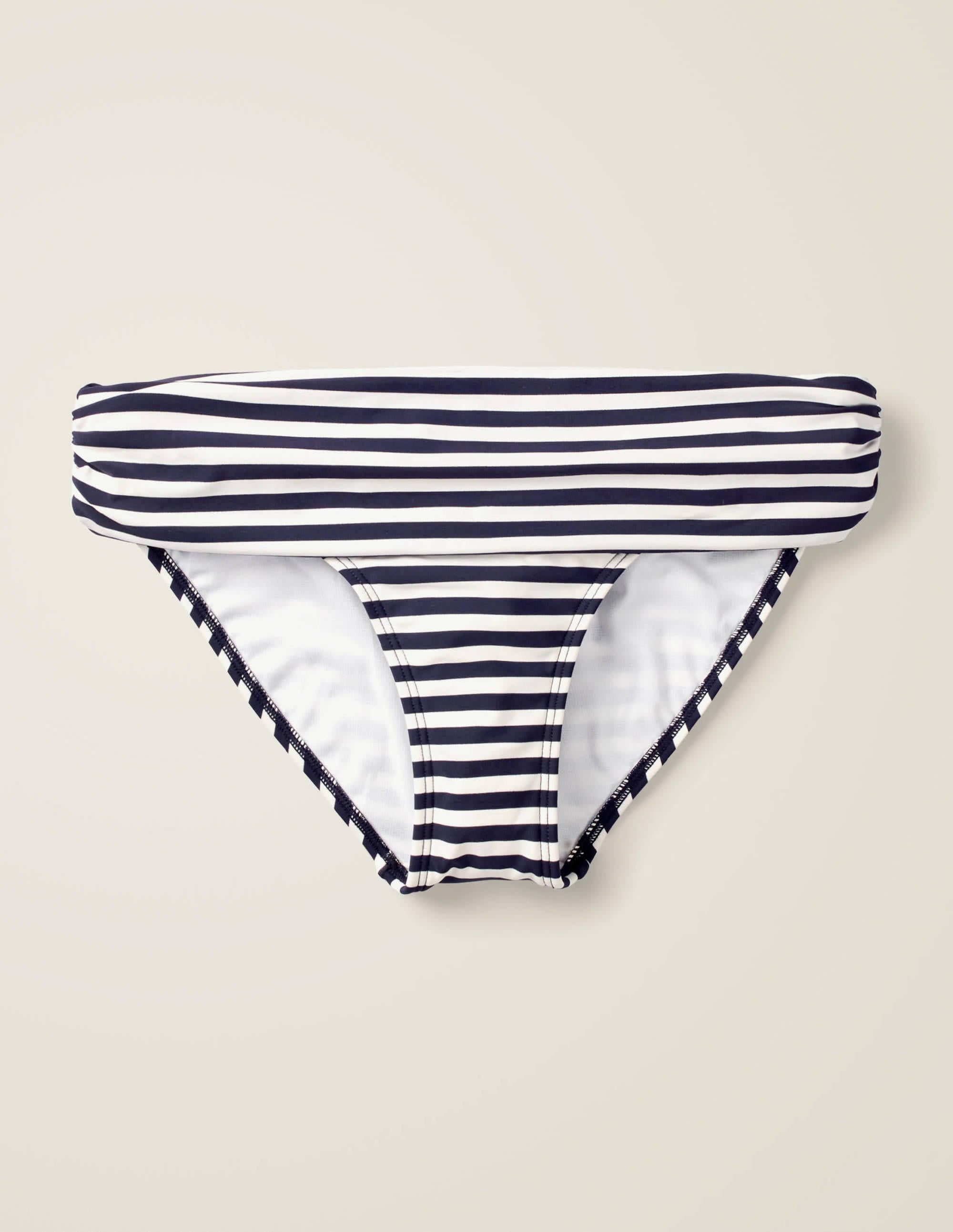  Eze Fold Over Bottoms-Navy/Ivory Wide Stripe、mySite、ashleygrahame