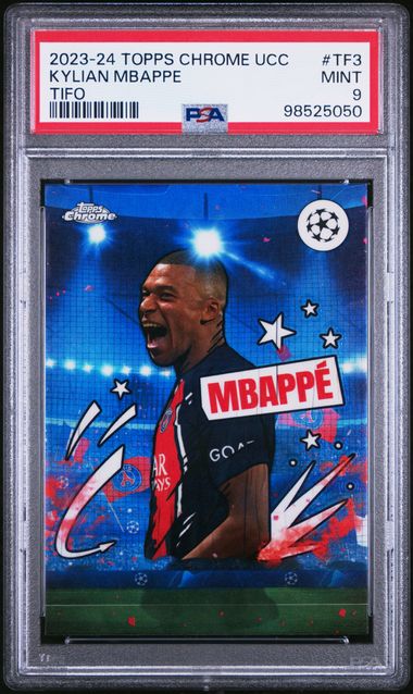 Kylian Mbappe #TF3 TIFO PSA 9 2023-24 Topps Chrome Uefa Club Competitions、mySite、waistdrama