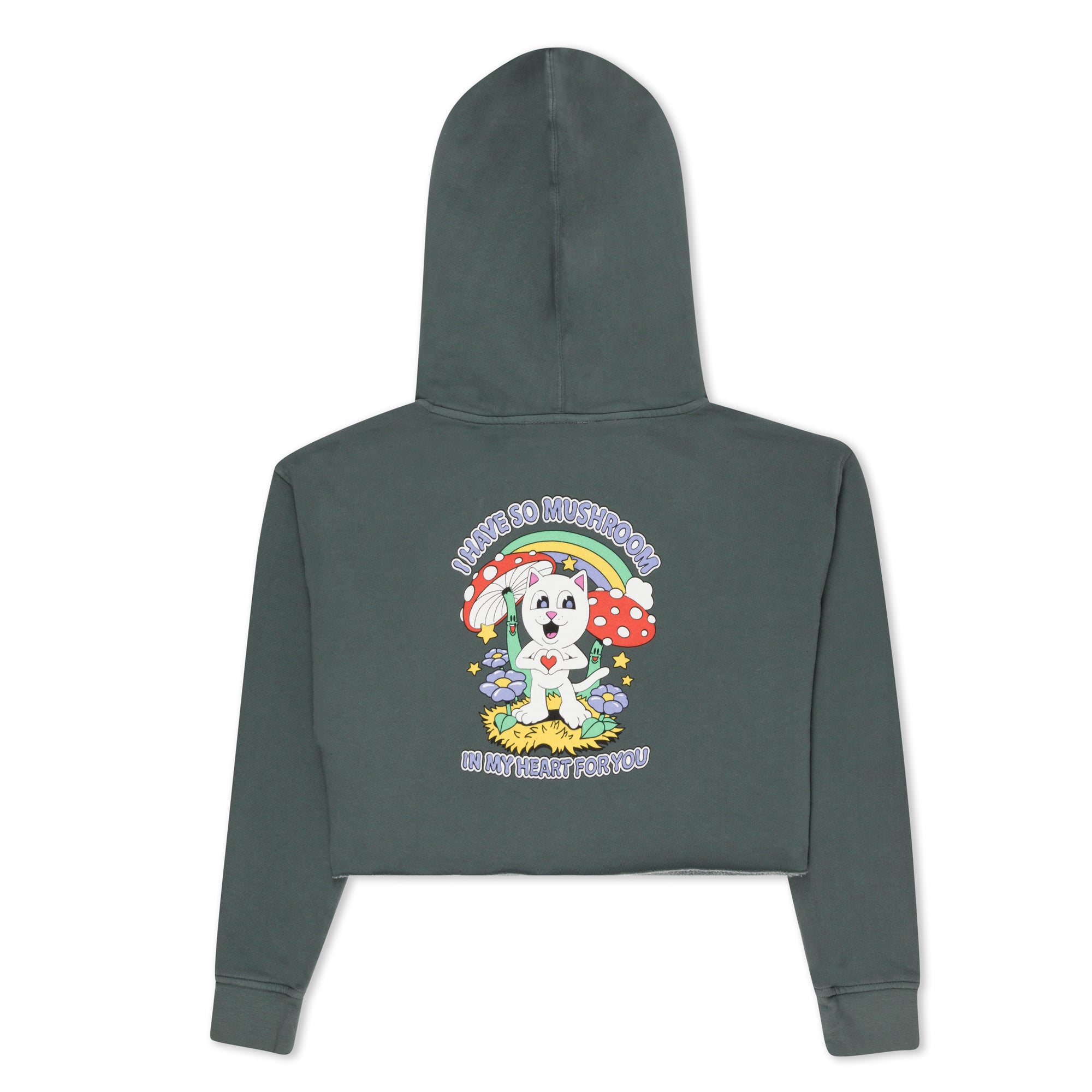  So Mushroom Cropped Hoodie (Charcoal)、mySite、merchandisen
