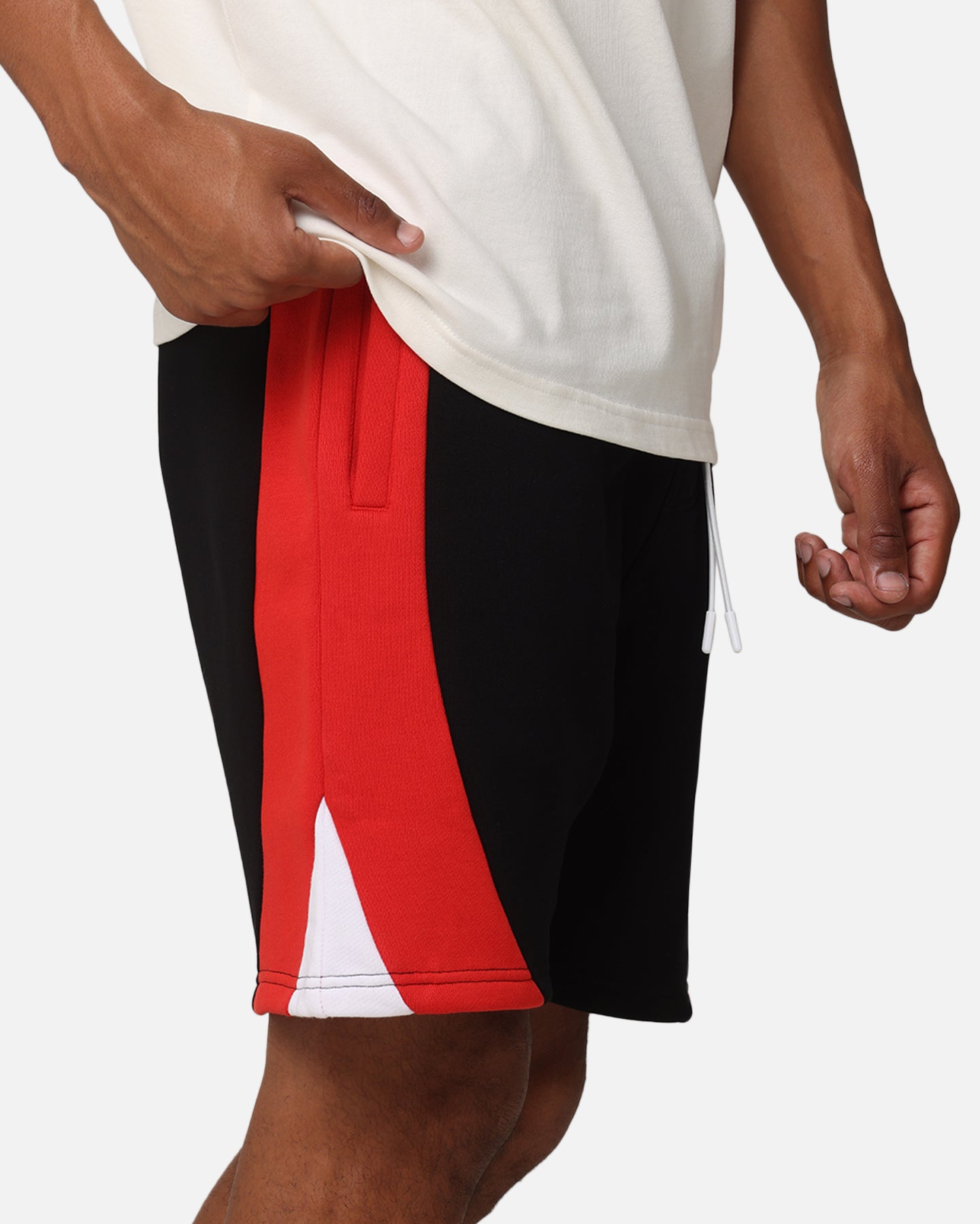 Carre C Star Panelled Shorts Black/Red、mySite、zt4zffjzw