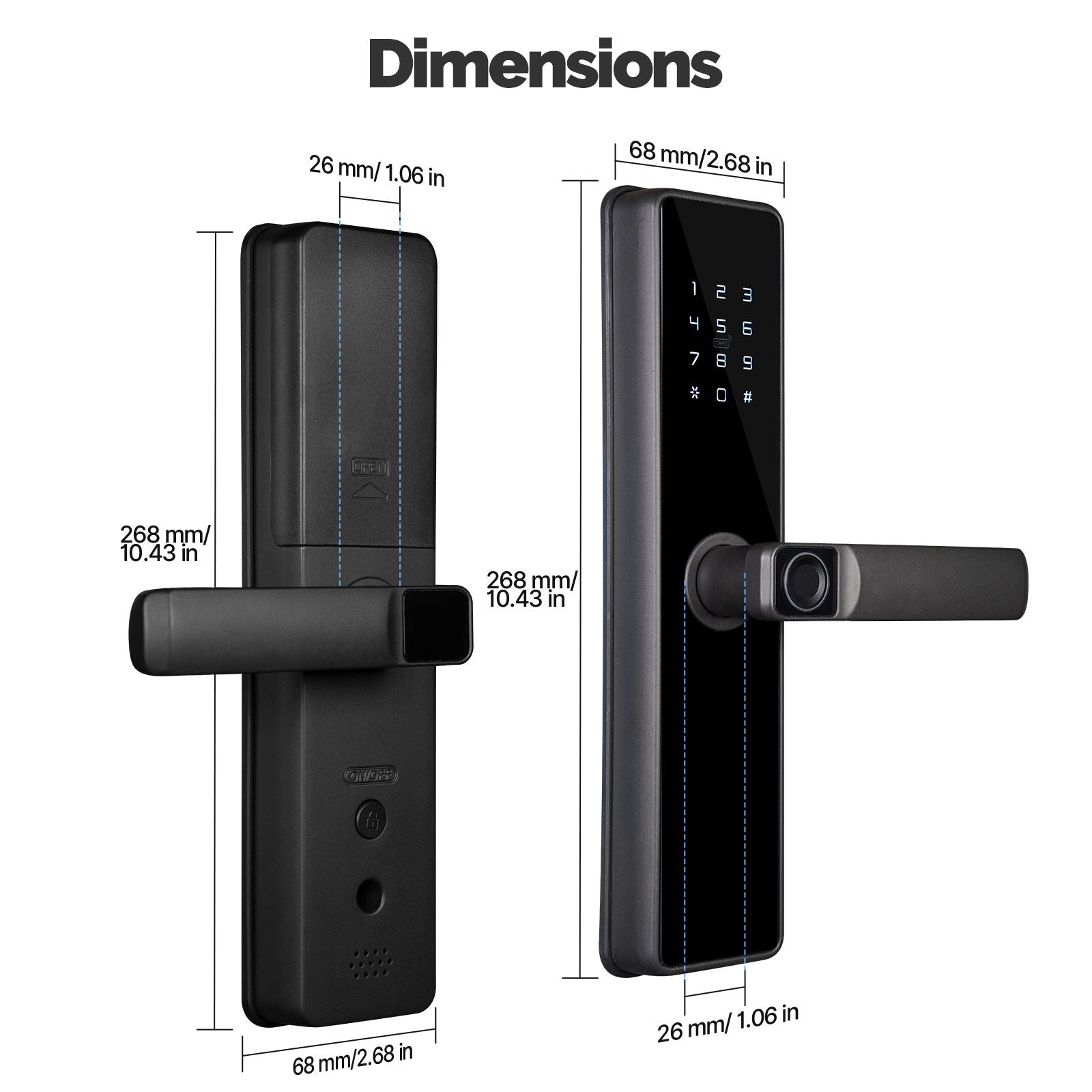 WiFi Smart Door Lock Fingerprint Remote Unlock Antihijack Tamper Alarm Multiple Unlocking、mySite、fannypackpong