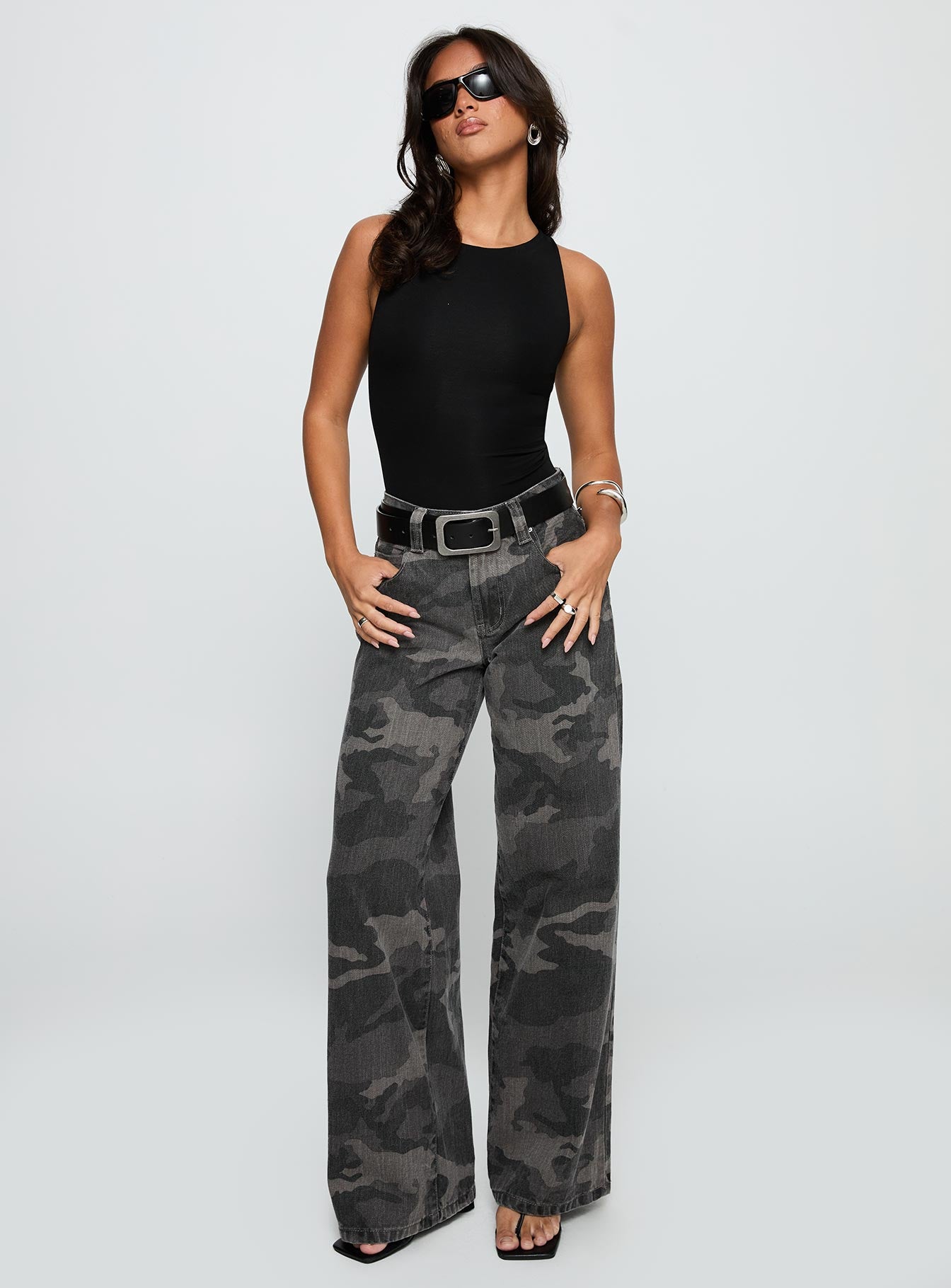 Majesty Tie Back Bodysuit Black、mySite、solidvoid