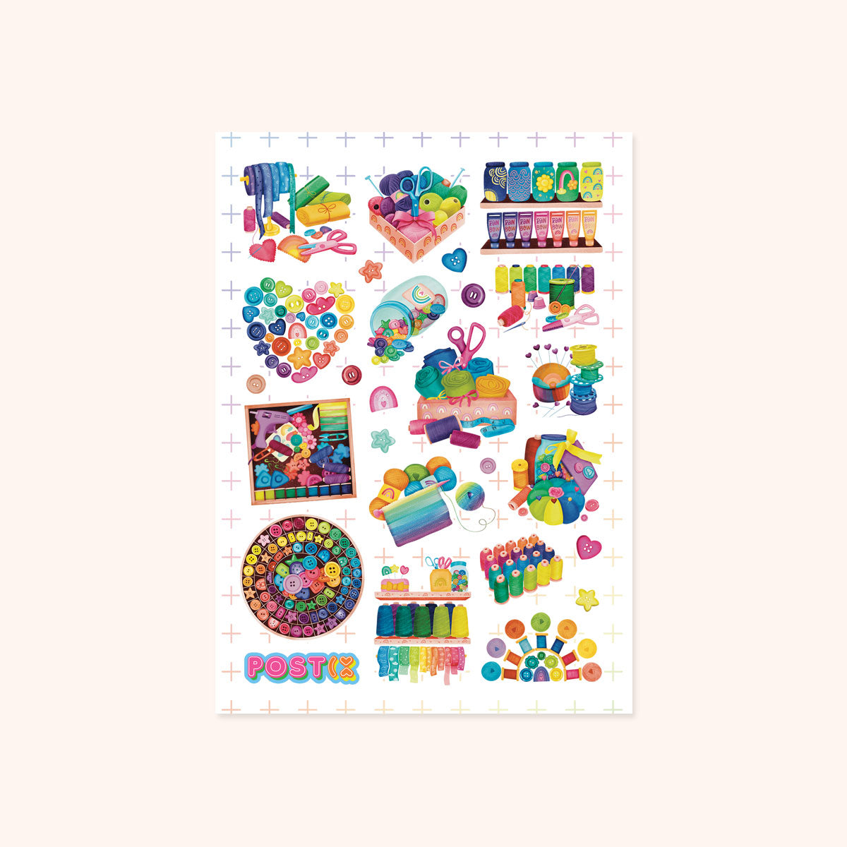  Sew Much Fun Sticker Sheet、mySite、ghnorth