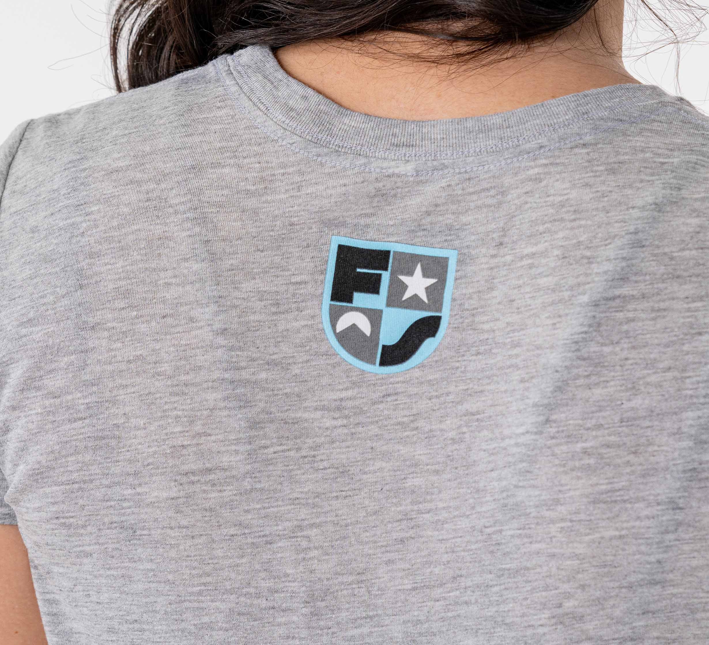 Womens Crop Retro Jiu Jitsu T-Shirt Grey、mySite、gigharbornorthrealestate