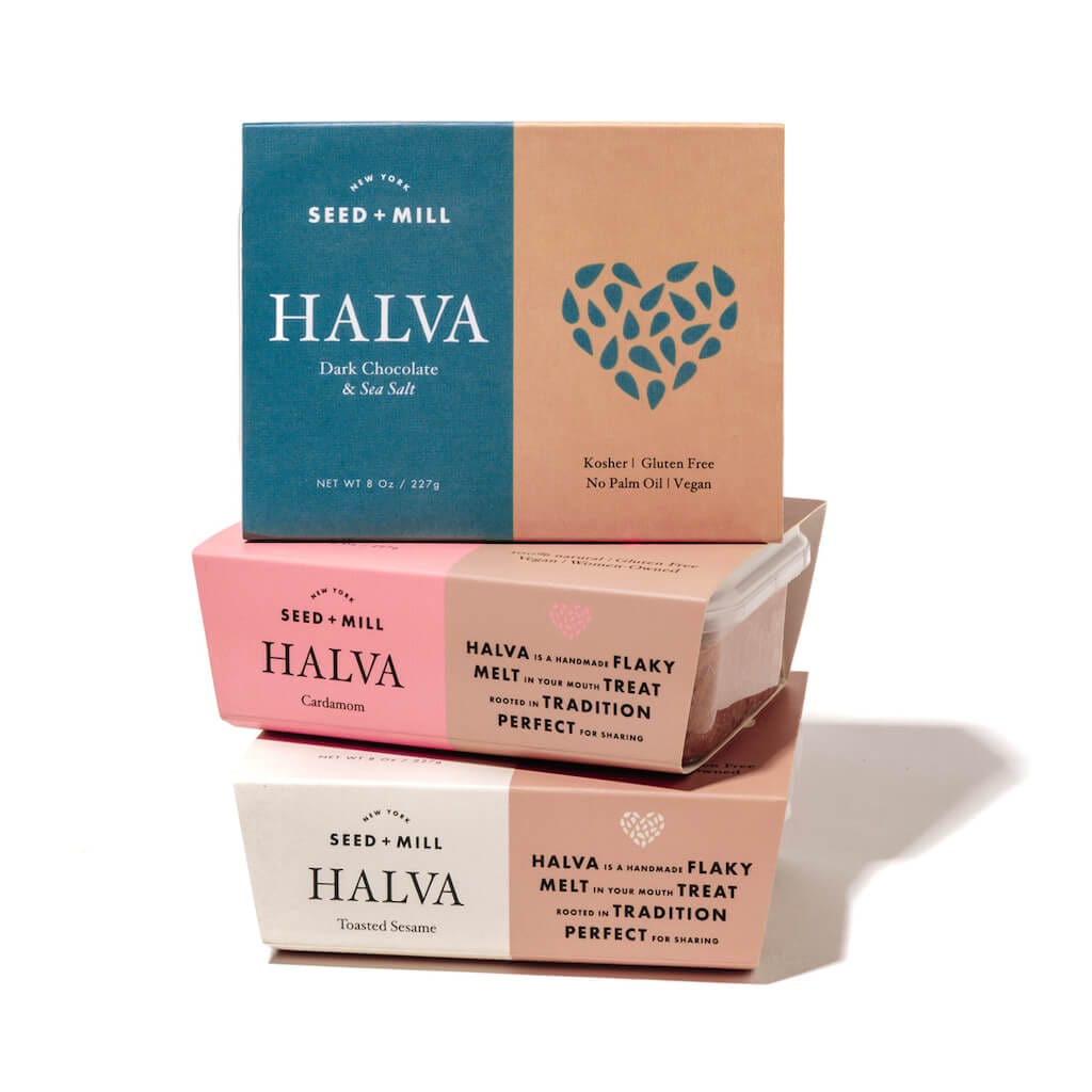 Seed + Mill Traditional Halva Trio - Sea Salt Dark Chocolate, Cardamom and Toasted Sesame、mySite、topwebapps