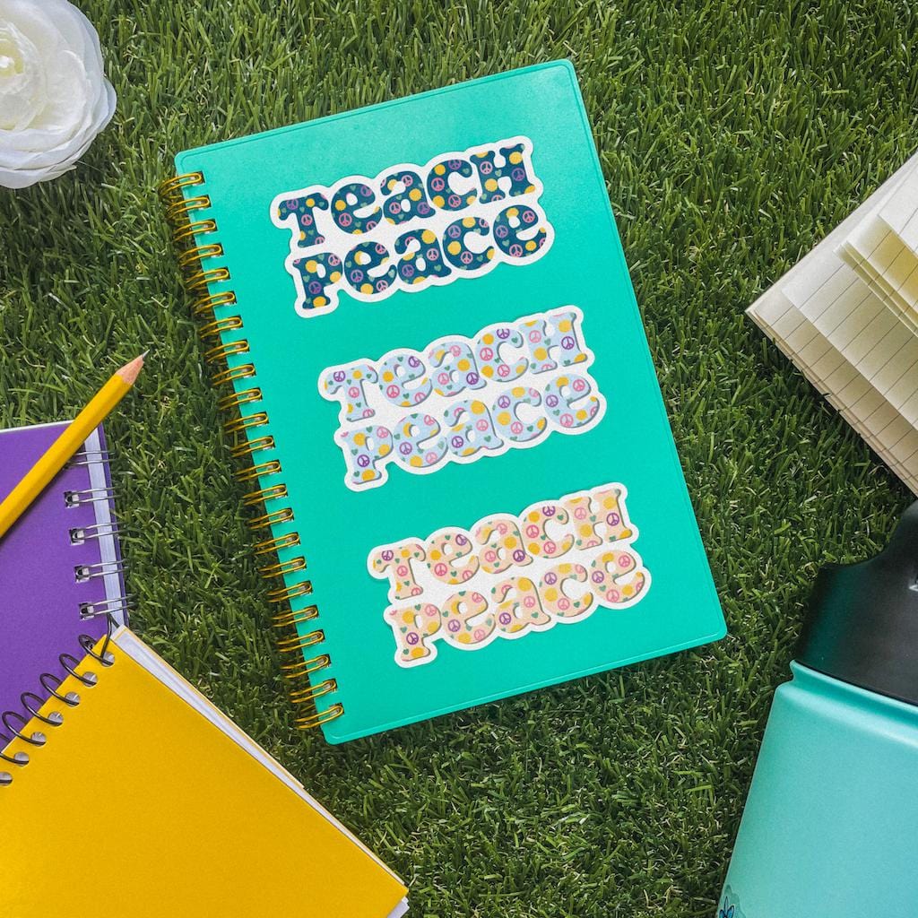  Teacher Sticker 3 Pack - Teach Peace、mySite、elrpsem3k