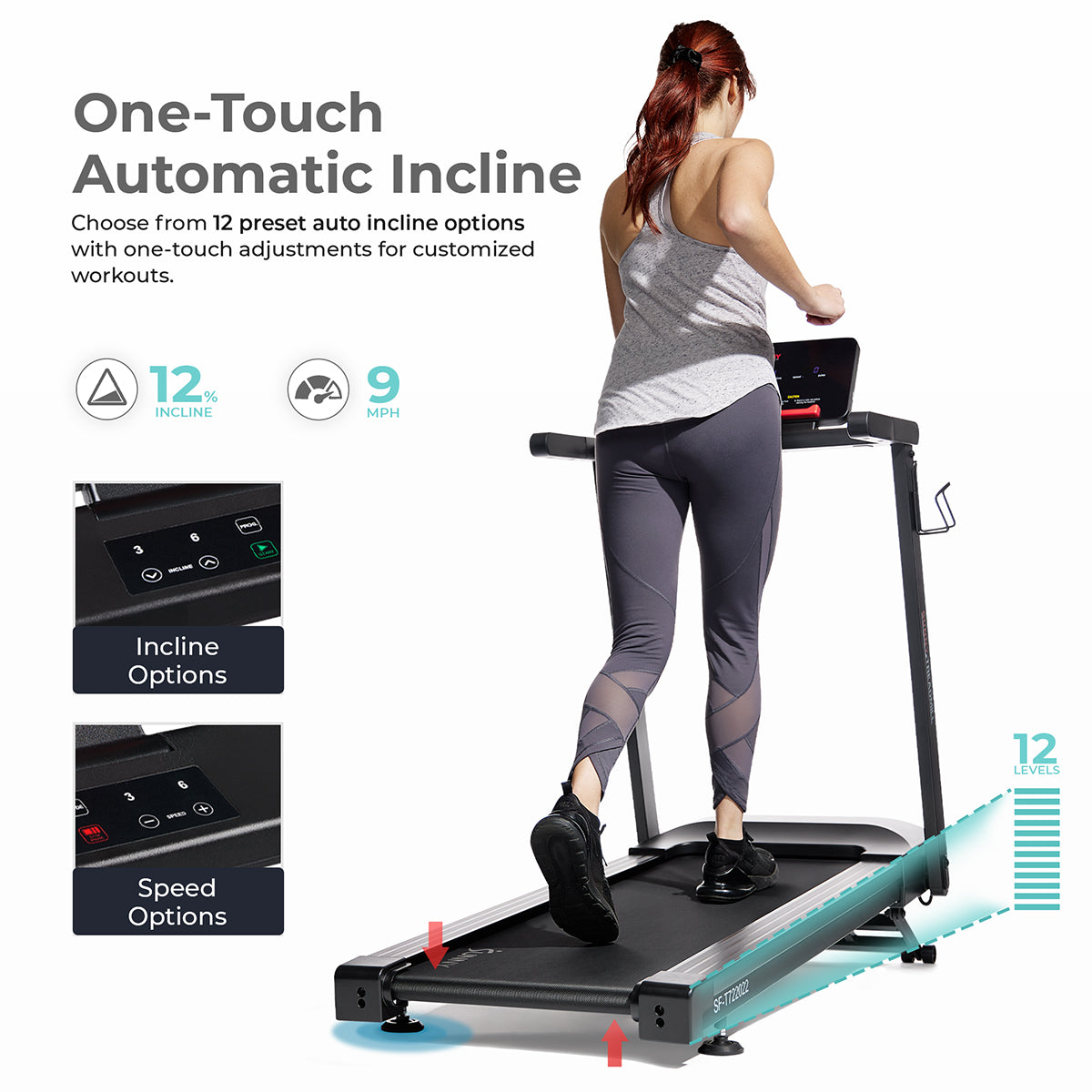  Slim Interactive Auto Incline Smart Foldable Treadmill、mySite、ghnorth