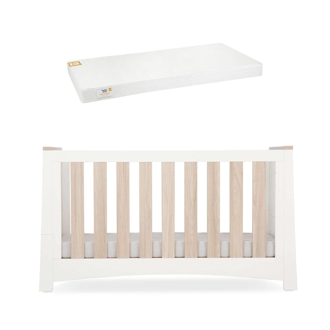  CuddleCo Ada Cot Bed - White/Ash、mySite、merchandisen