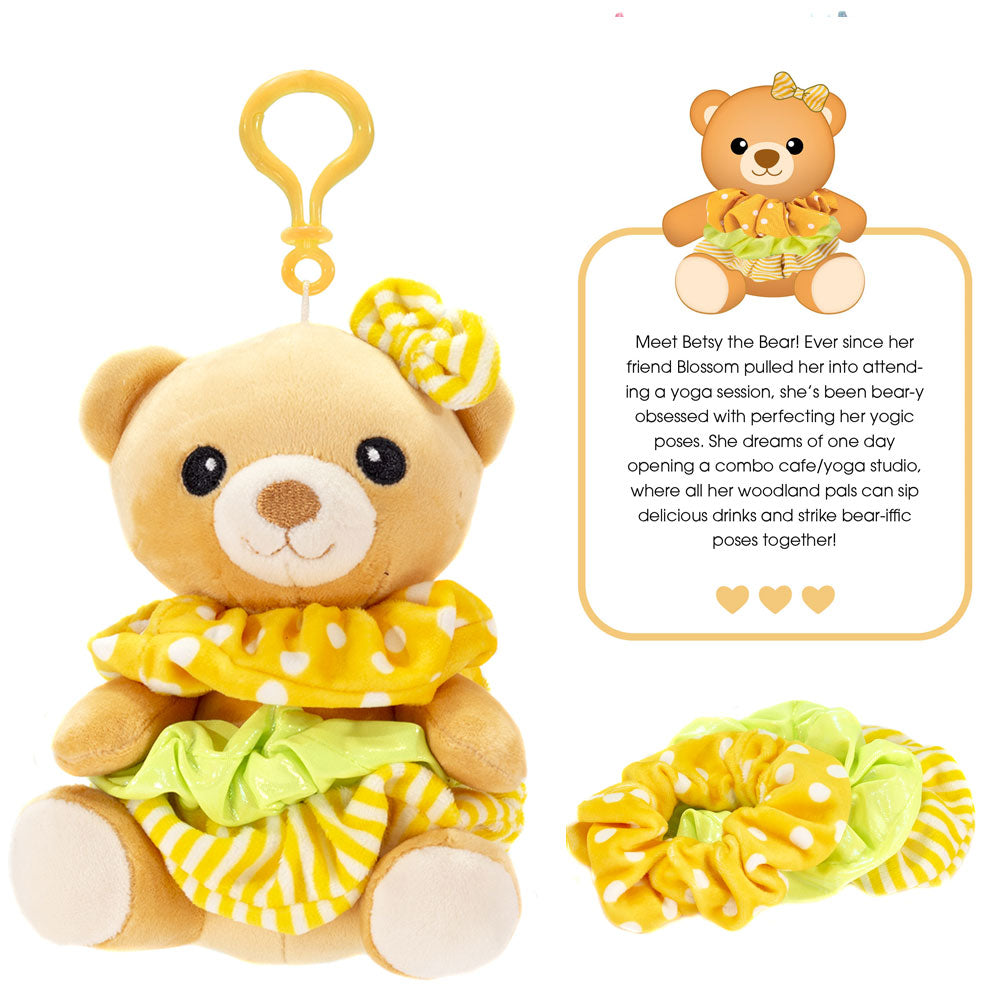 SCRUNCH BUNCH - 6IN Bear Keyclip、mySite、g9winljtr