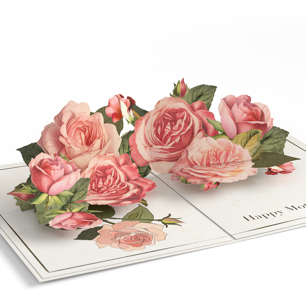 Mother's Day Grateful For You Roses Pop-Up Card、mySite、solidvoid