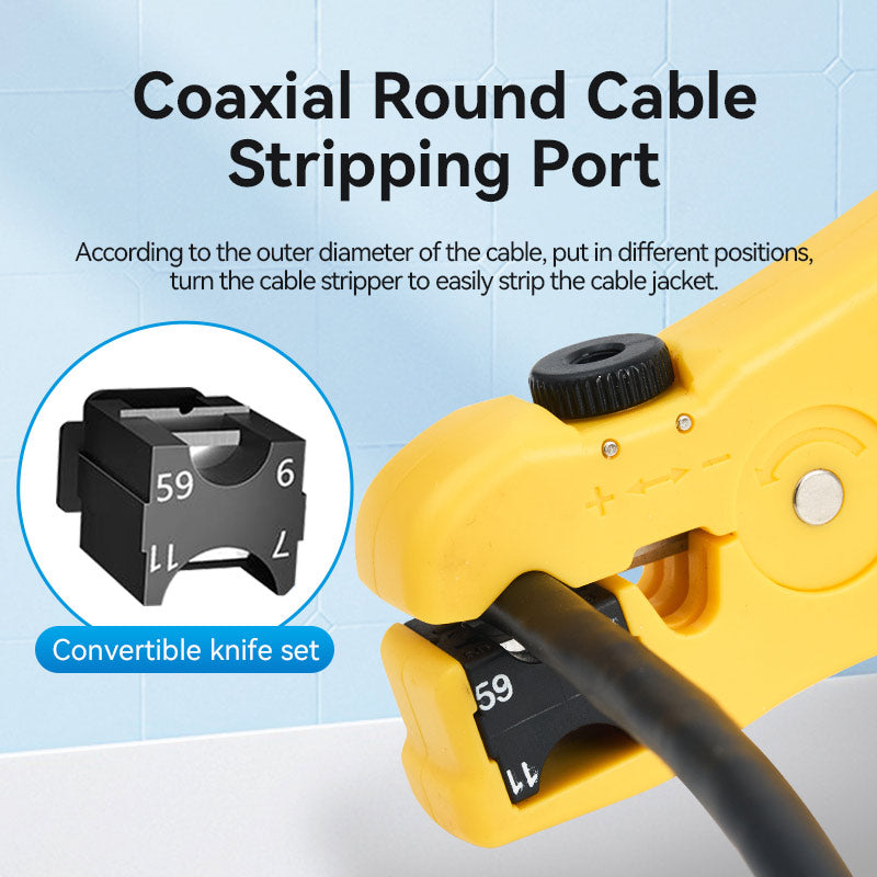 Vention Coaxial Cable Stripper Yellow、mySite、fannypackpong