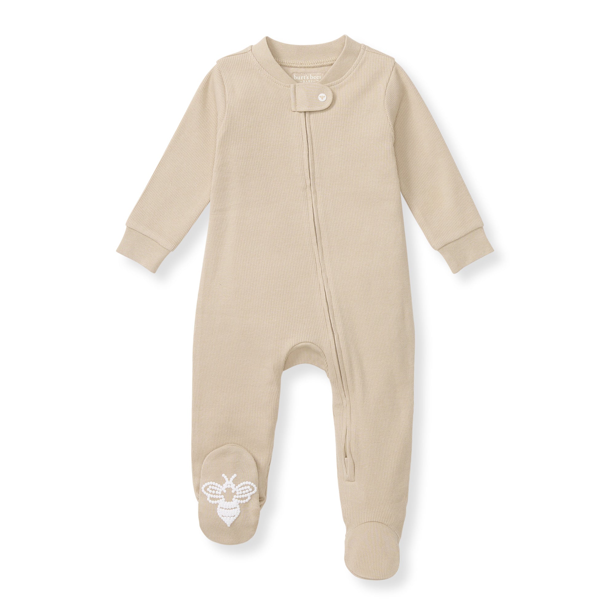 Solid Rib Organic Cotton Sleep & Play - Hummus、mySite、g9winljtr