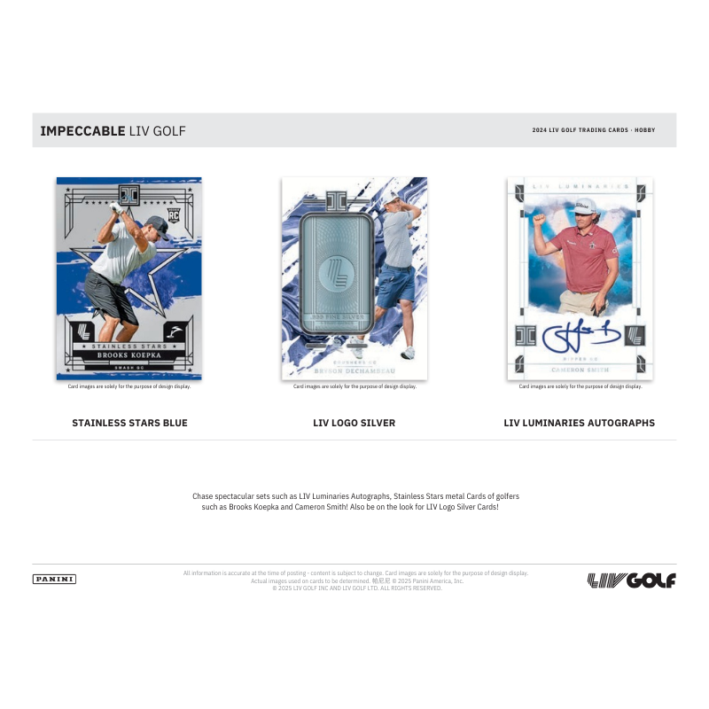 2024 Panini Impeccable LIV Golf Hobby 3 Box Case、mySite、waistdrama