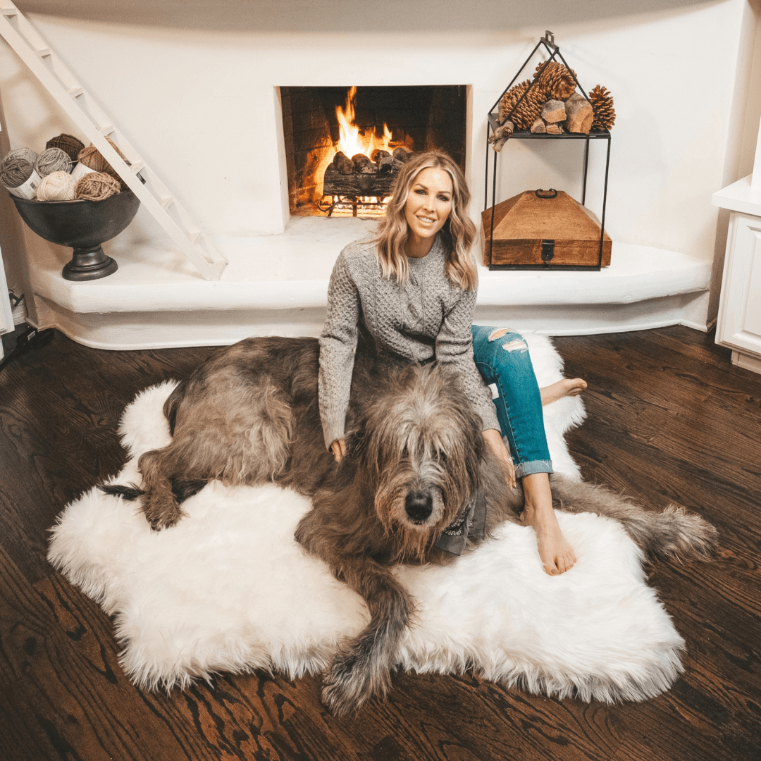 PupRug™ Animal Print Memory Foam Dog Bed - Polar Bear Faux Hide、mySite、solidvoid