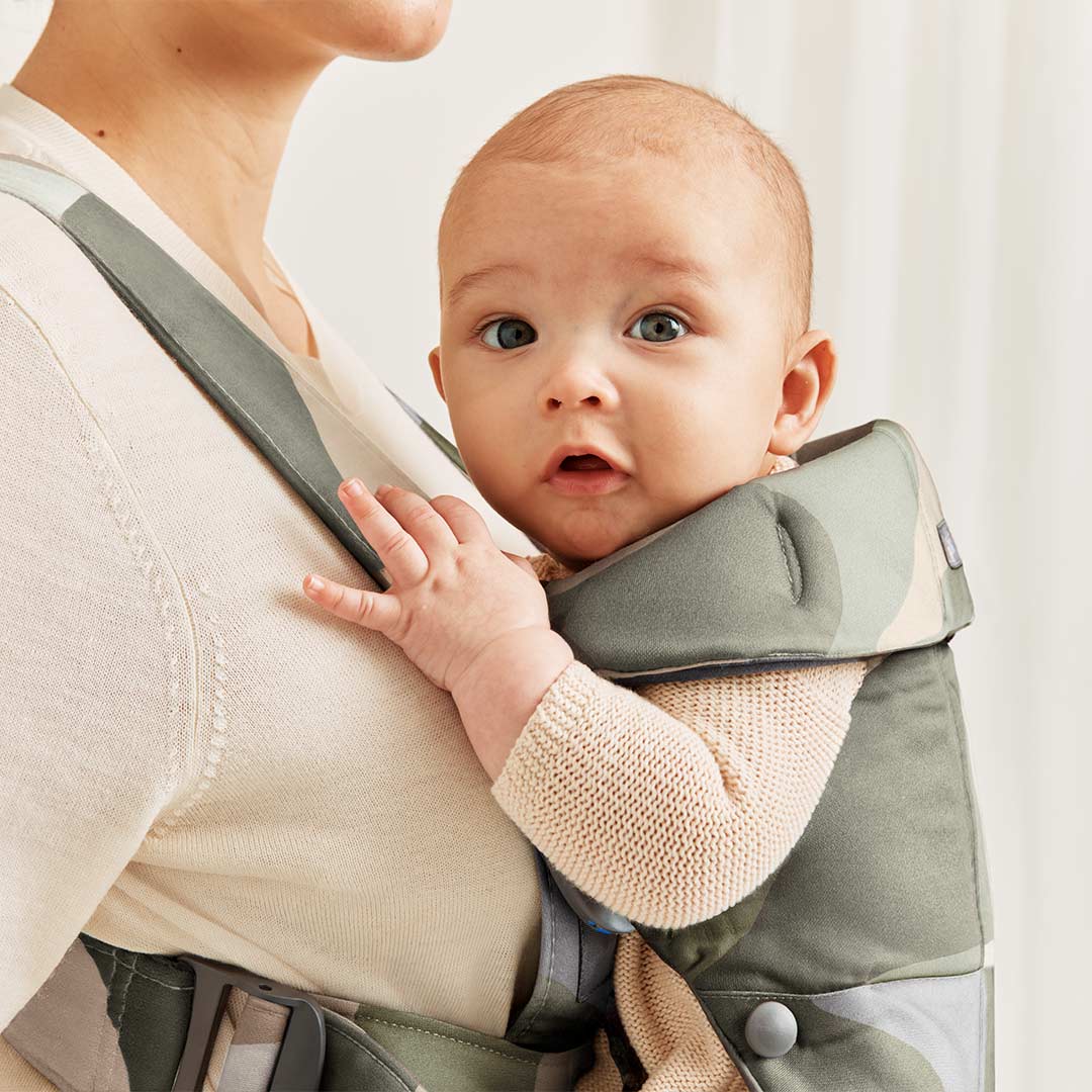  BabyBjörn Mini Baby Carrier - Khaki/Green Print - Cotton、mySite、merchandisen