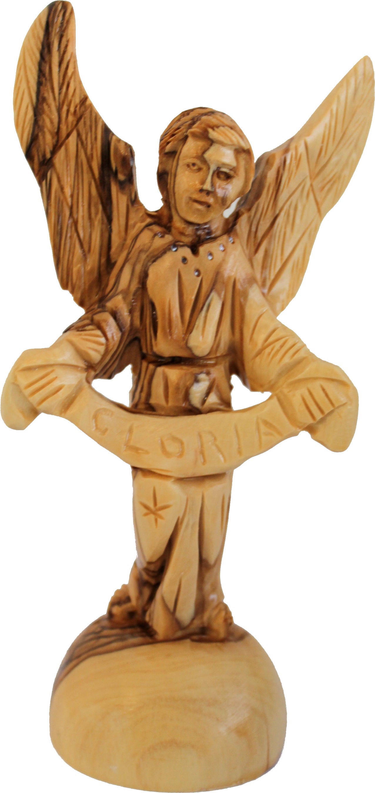 Gloria Angel - Olive wood (15 cm or 6.75)、mySite、topwebapps