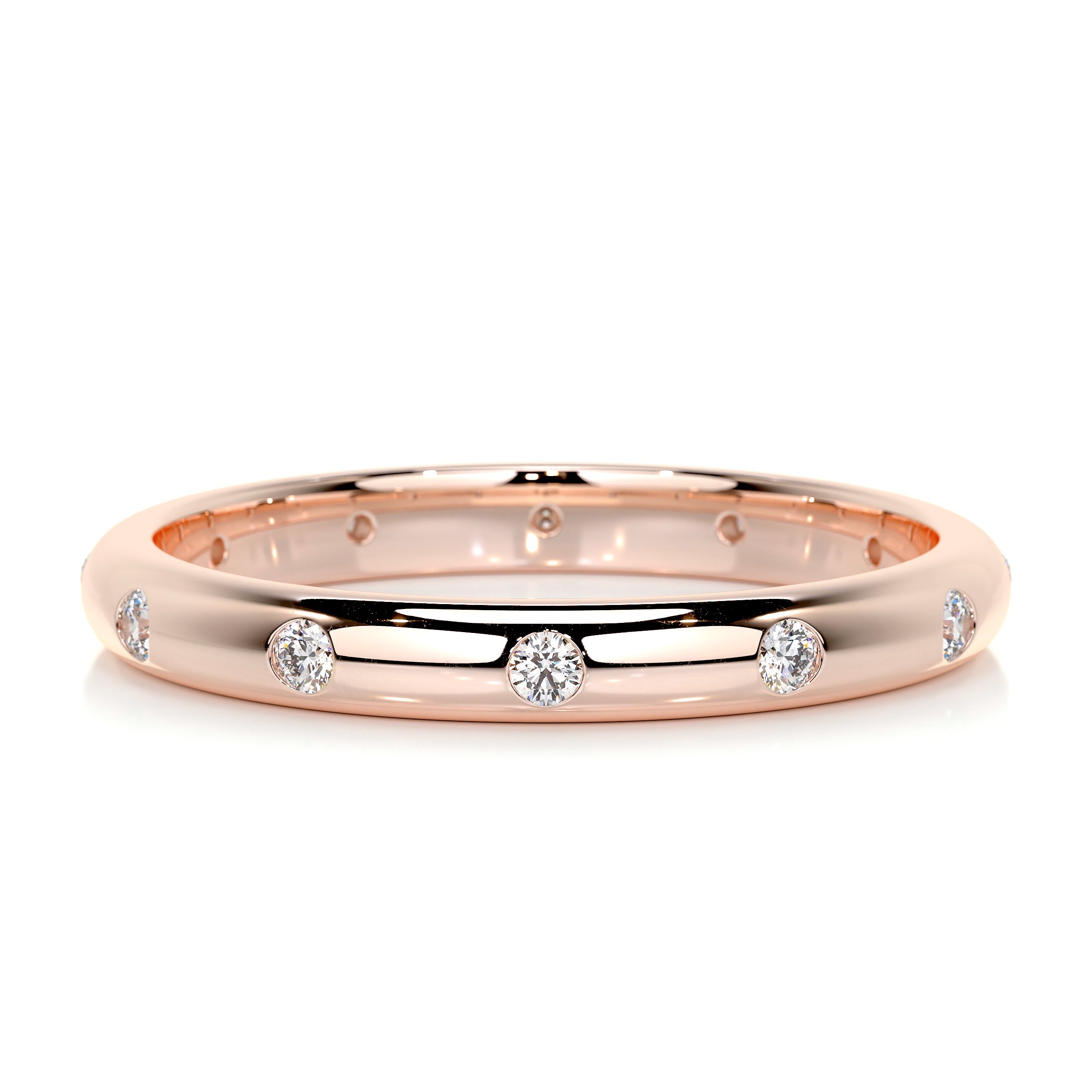 Jenni Men's Diamond Wedding Band (0.20 Carat) -14K Rose Gold、mySite、hinf8tx79