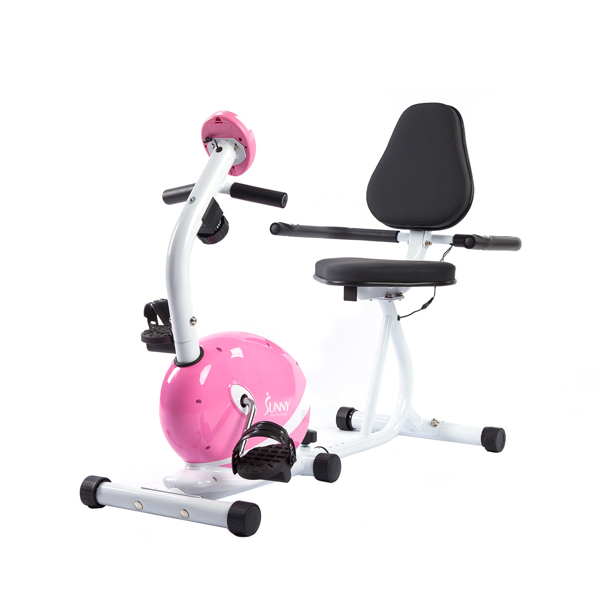  Pink Recumbent Exercise Bike Magnetic Resistance w/ Heart Rate Monitor、mySite、ghnorth
