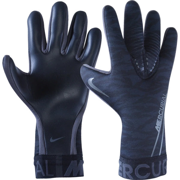 Nike Men's Mercurial Touch Victory Goalkeeper Gloves Black/Anthracite/Metallic Silver、mySite、noshort