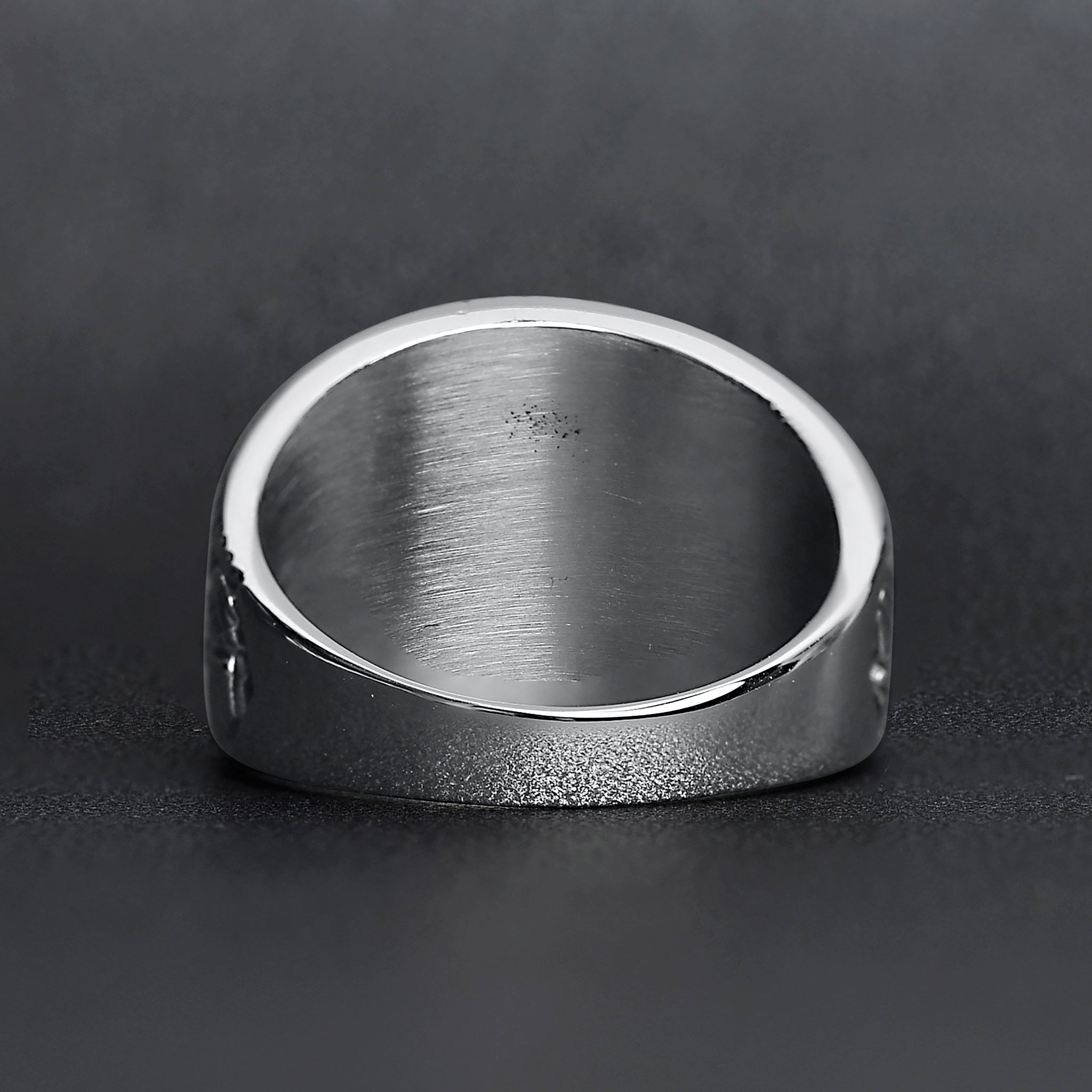 United States Army Stainless Steel With Black Center Stone Women's Ring / MCR4056、mySite、dreamappss