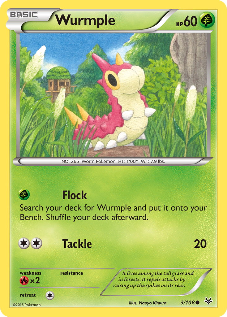 Wurmple (3/108) XY: Roaring Skies、mySite、waistdrama