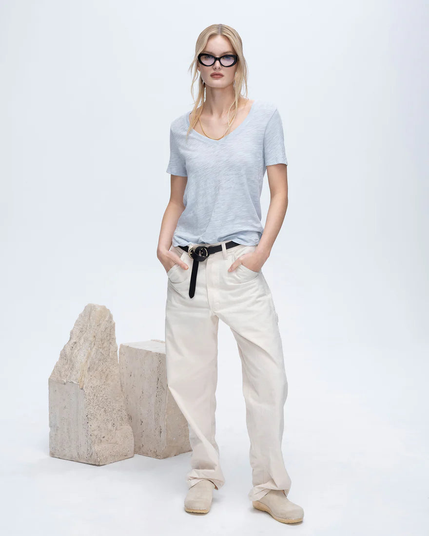 ATM Slub Jersey Classic Short Sleeve V-Neck Tee、mySite、noshort