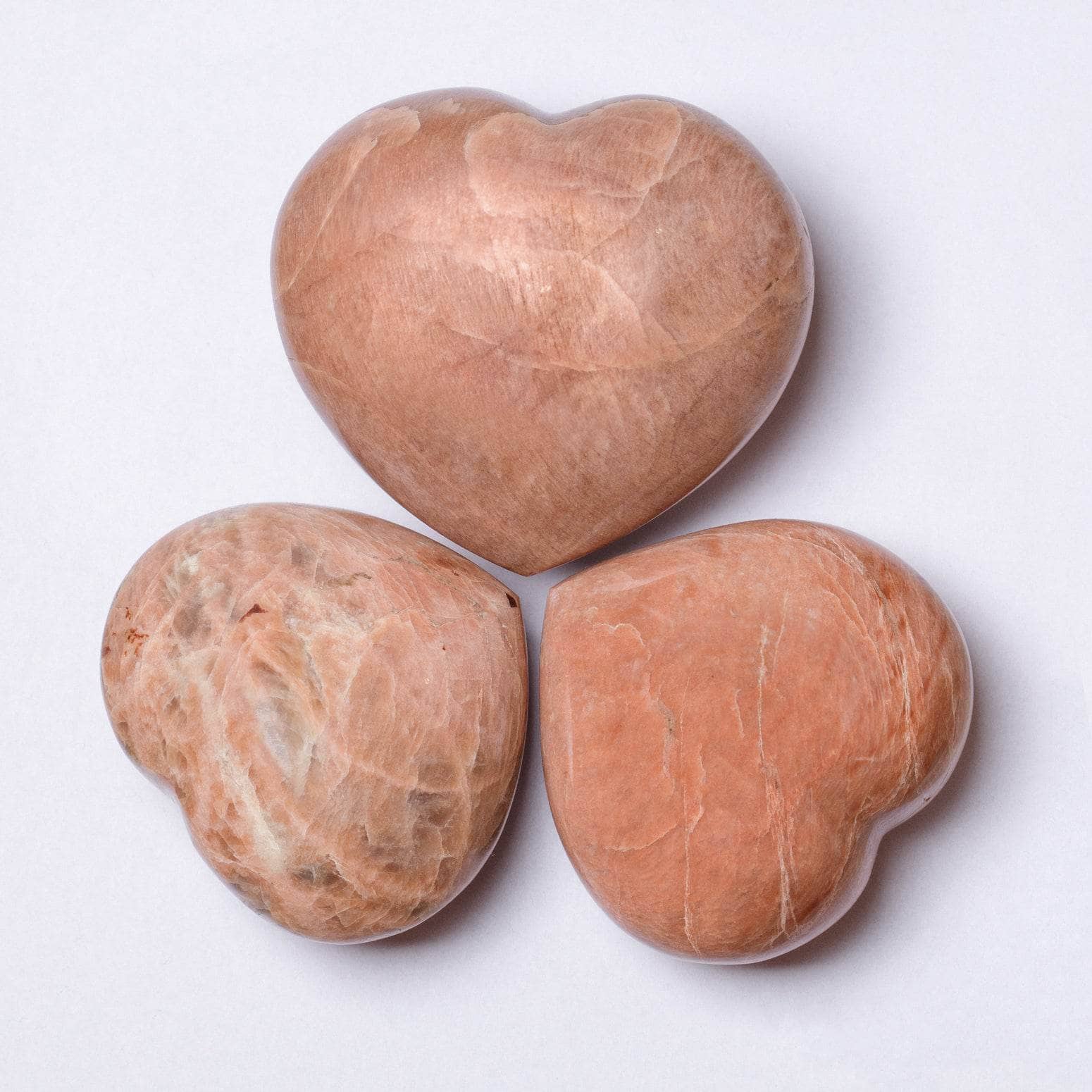 Peach Moonstone Hearts - AAA Premium Quality、mySite、hinf8tx79