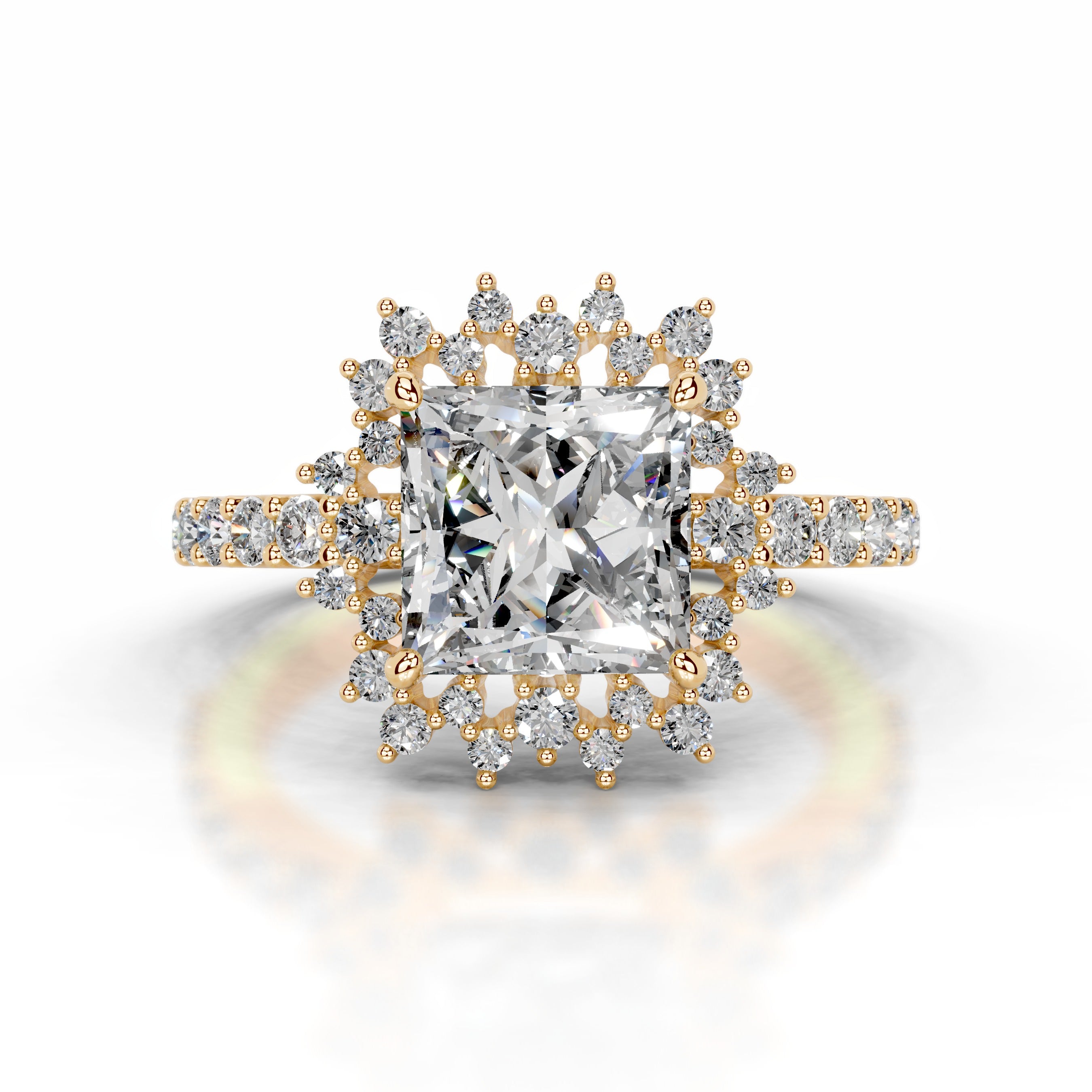 Gyda Lab Grown Diamond Ring - 18K Yellow Gold、mySite、hinf8tx79