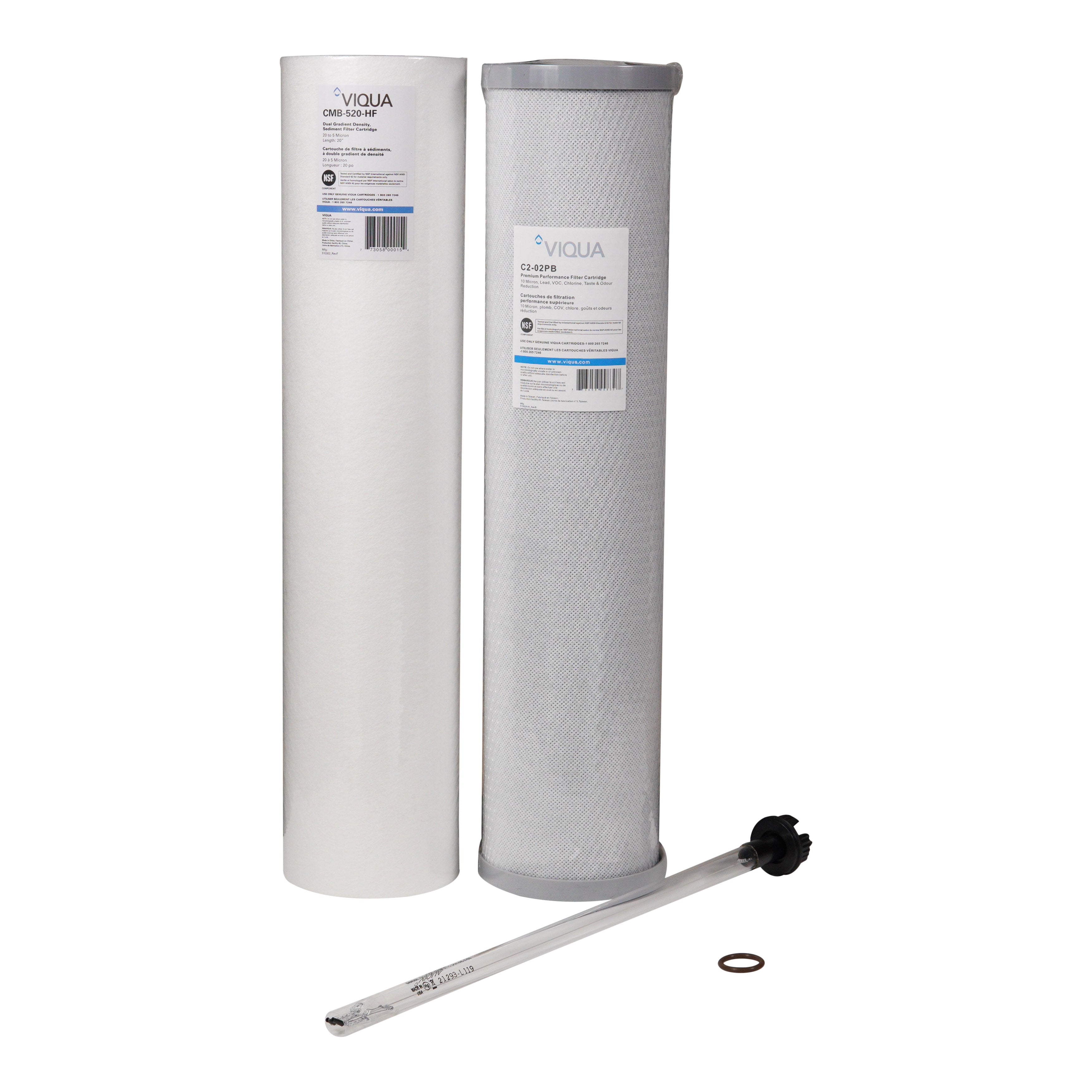 Viqua IHS22-D4 Genuine Replacement UV Lamp and Filters、mySite、noshort