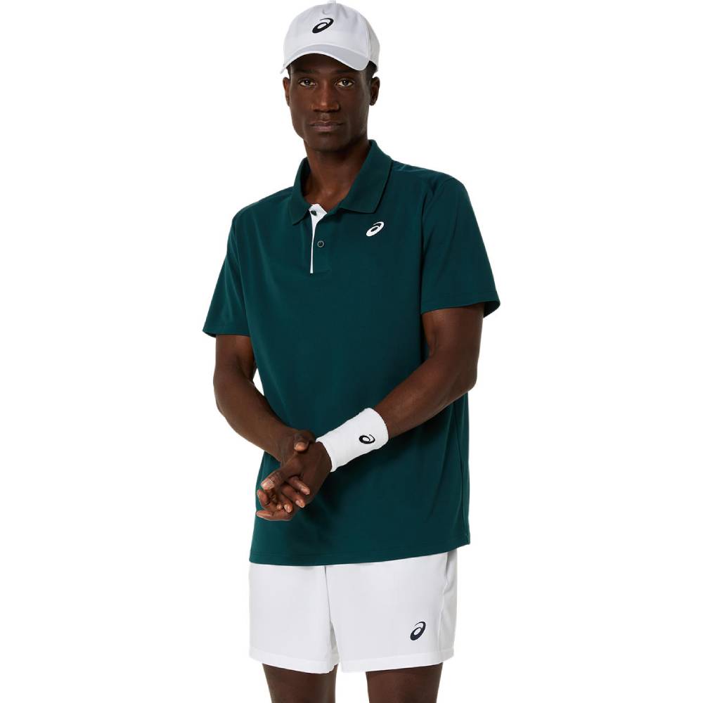 Asics Men's Court Polo Shirt (Saxon Green)