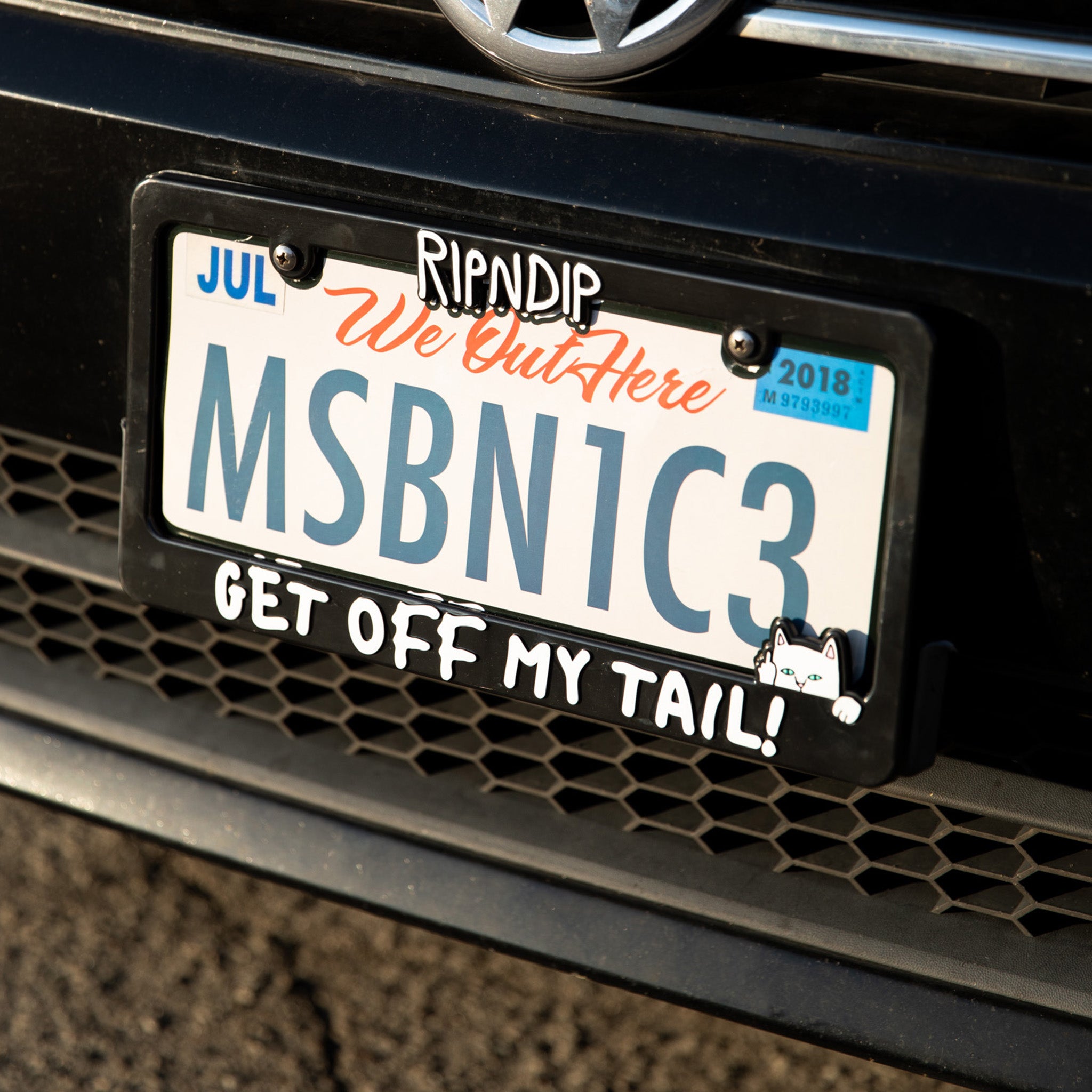  Tailgate License Plate Frame (Black)、mySite、merchandisen