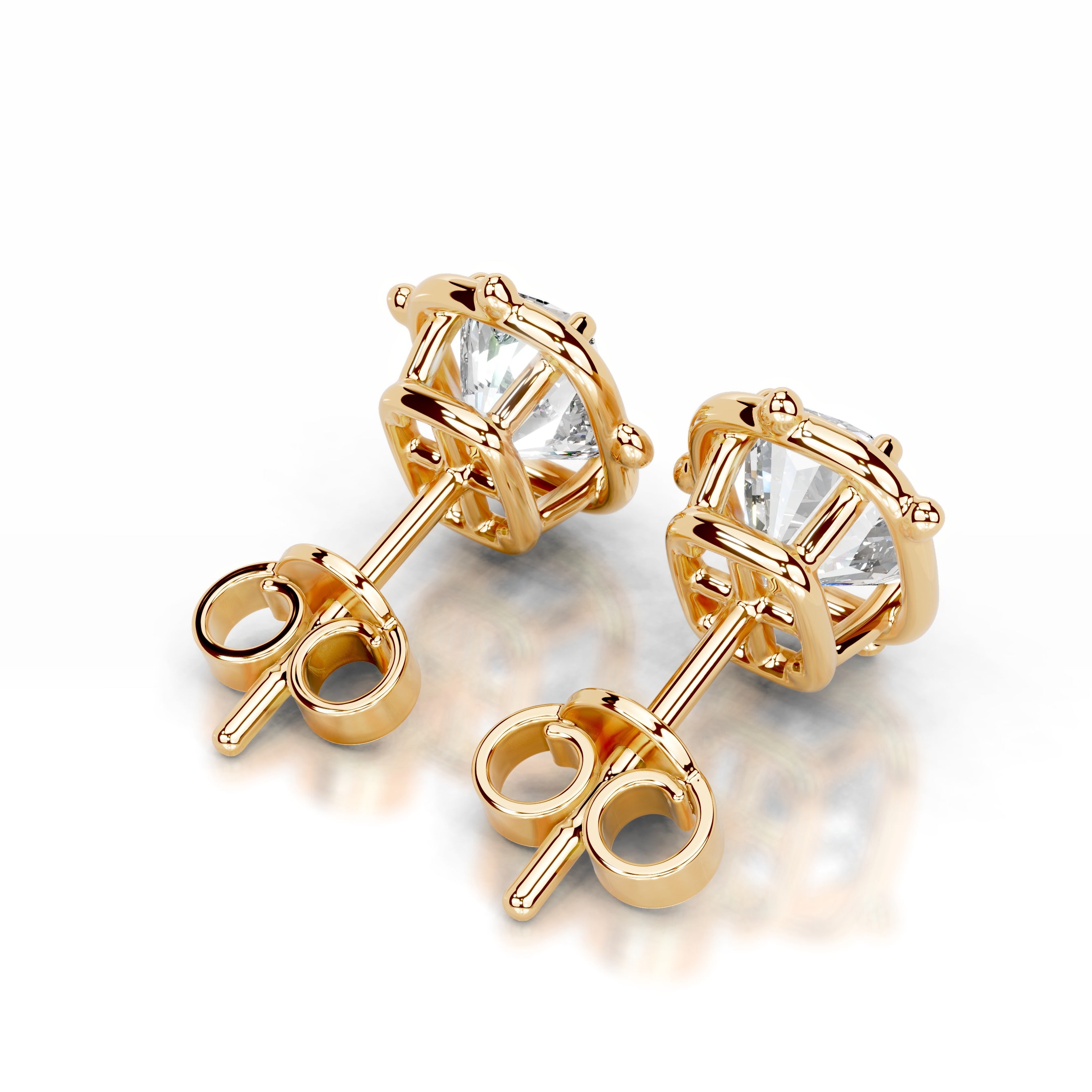 Rooted in Love Lab Grown Diamond Earrings - 18K Yellow Gold、mySite、hinf8tx79