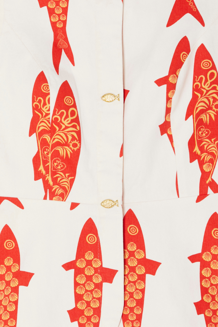 Cream Marina Sol Waistcoat、mySite、solidvoid