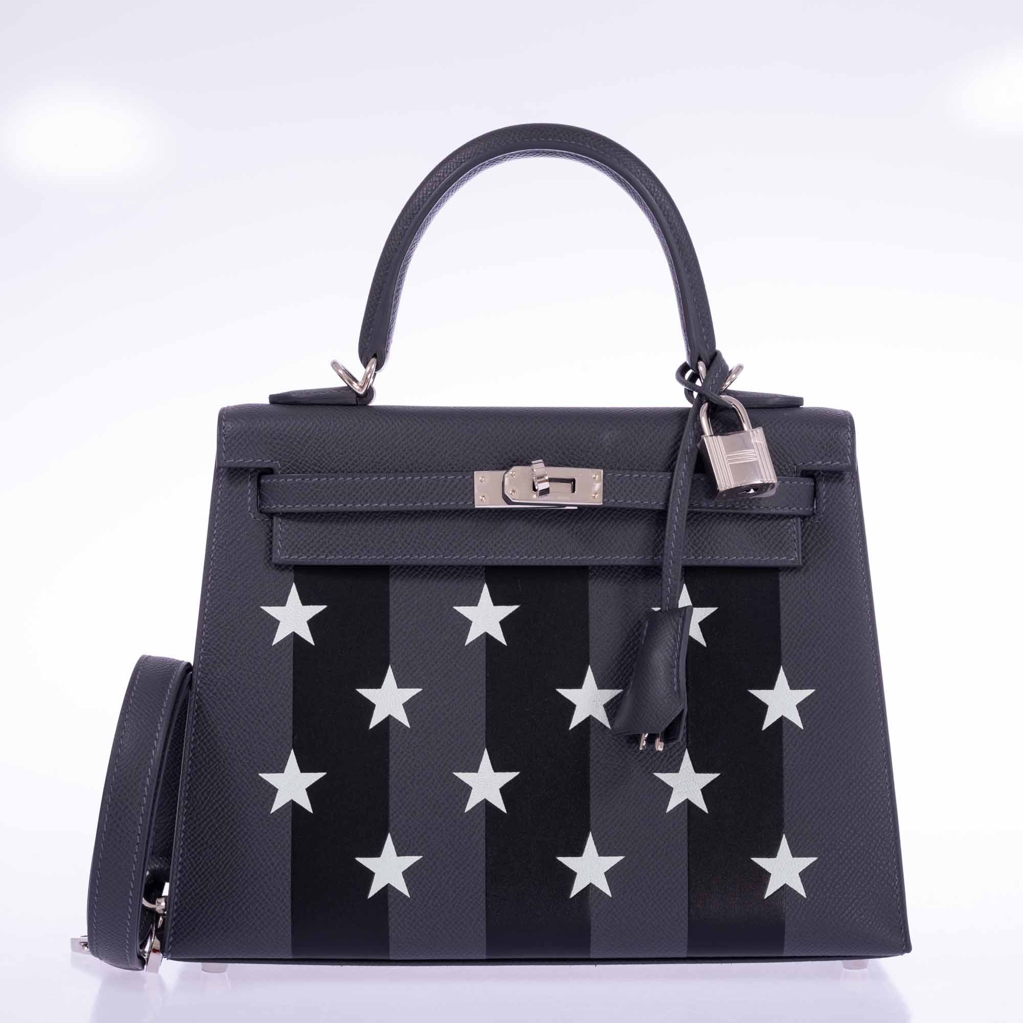 Hermès Kelly 25 Sellier Ardoise, Noir, Vert Peppermint, Casaque Epsom and Tadelakt Palladium Hardware、mySite、garminoutage.com