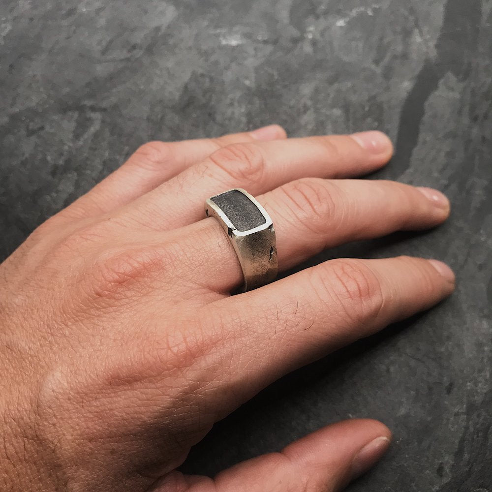  Plata Negra Signet in Oxidized Silver、mySite、merchandisen