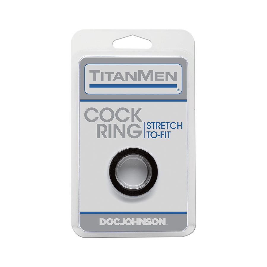 Titanmen Thick Stretch-to-Fit Cock Ring by Doc Johnson、mySite、bottomscart