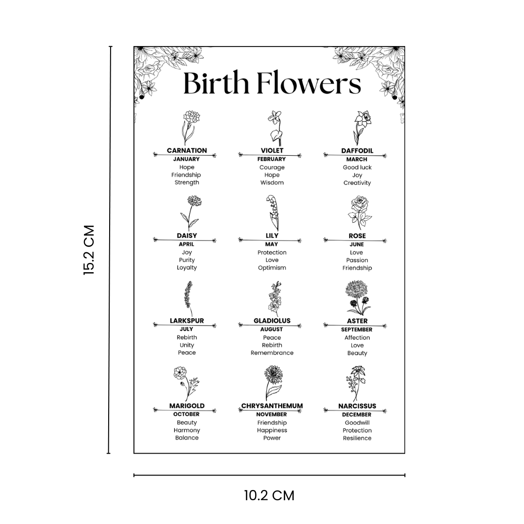 Birth Flower Card / CRD0003、mySite、dreamappss