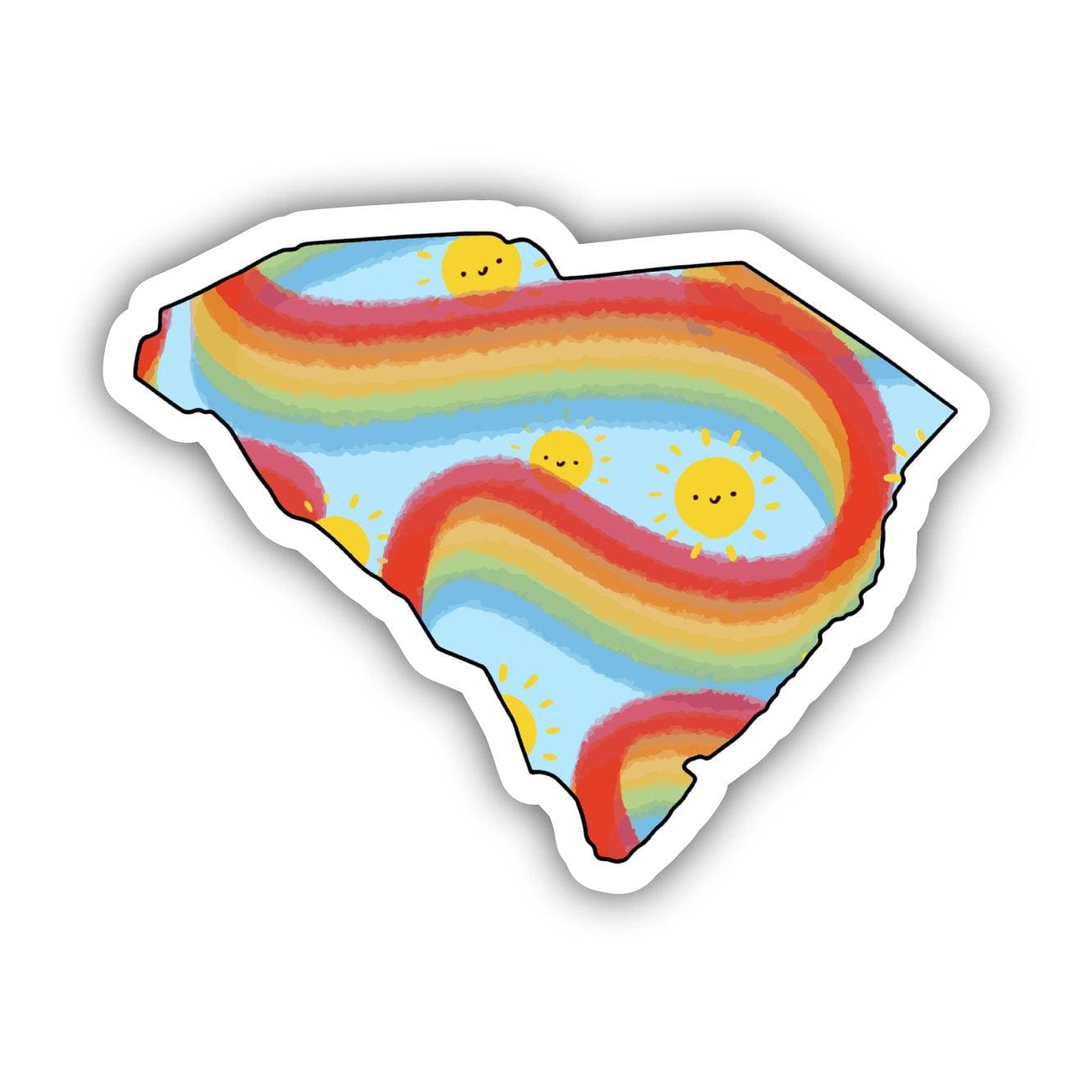  South Carolina Rainbow Fun Sticker、mySite、ghnorth