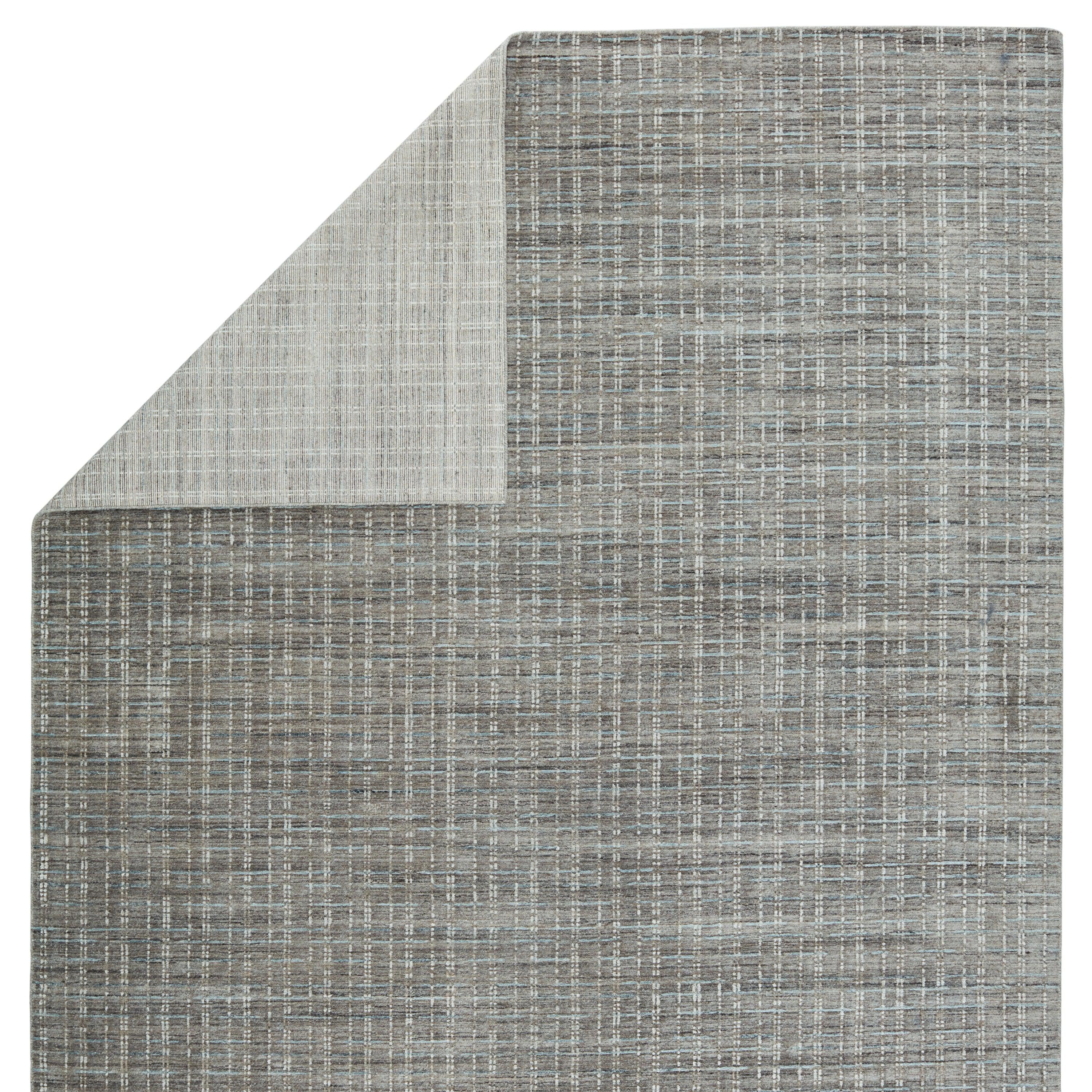 Thaddea Handmade Striped Gray Blue Area Rug、mySite、gigharbornorthrealestate