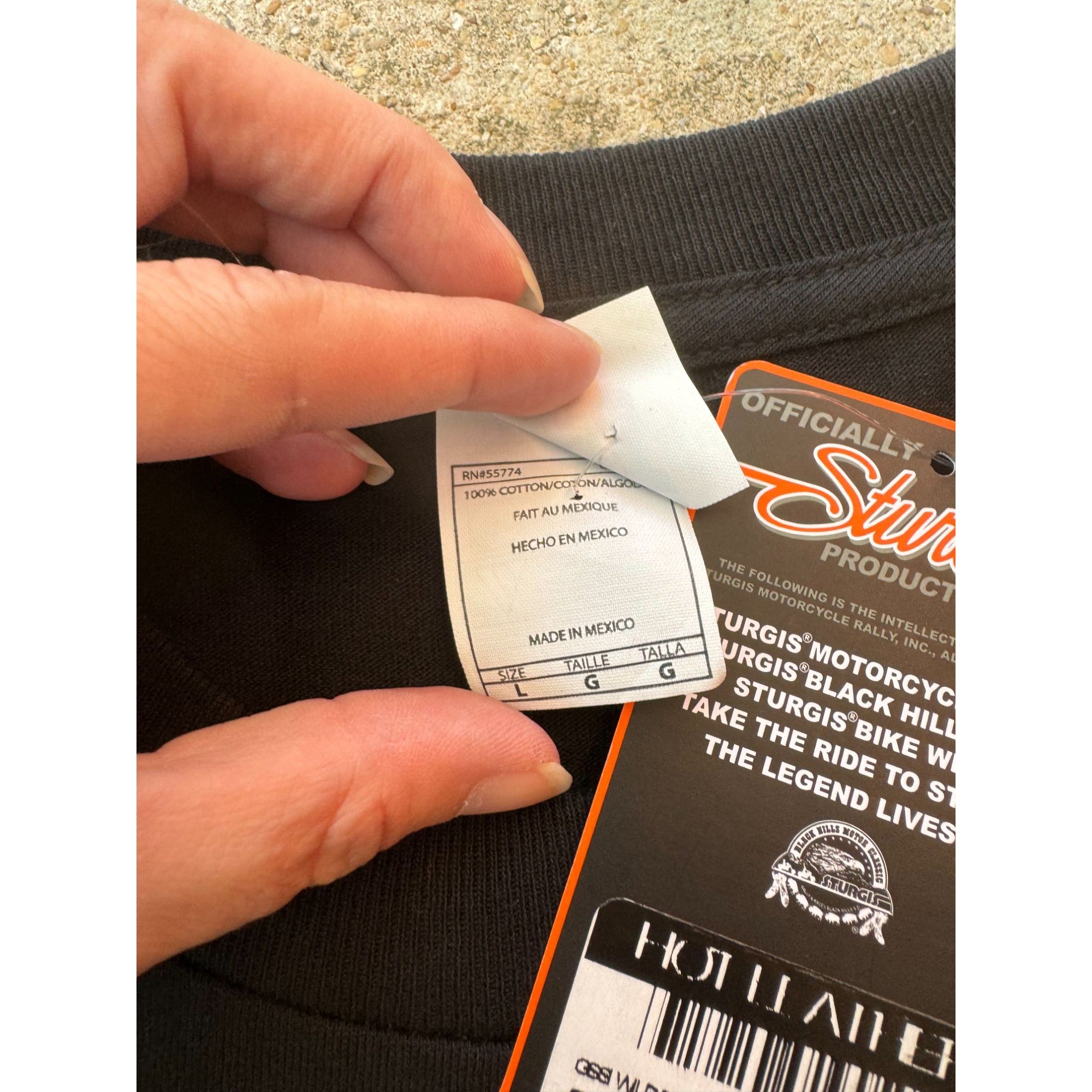 NWT 2014 Sturgis Wild Bill 74th Black Hills Rally Motorcycle Graphic Tee Large、mySite、garagedoors4me