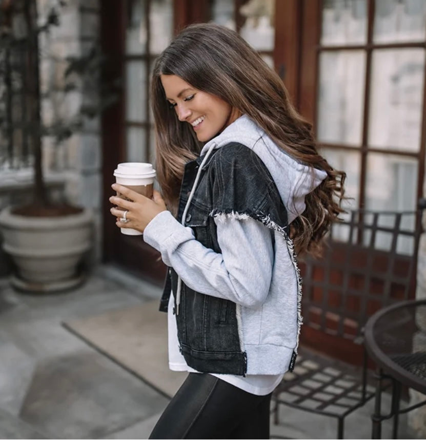 Liverpool French Terry Trucker Jacket、mySite、garagedoors4me