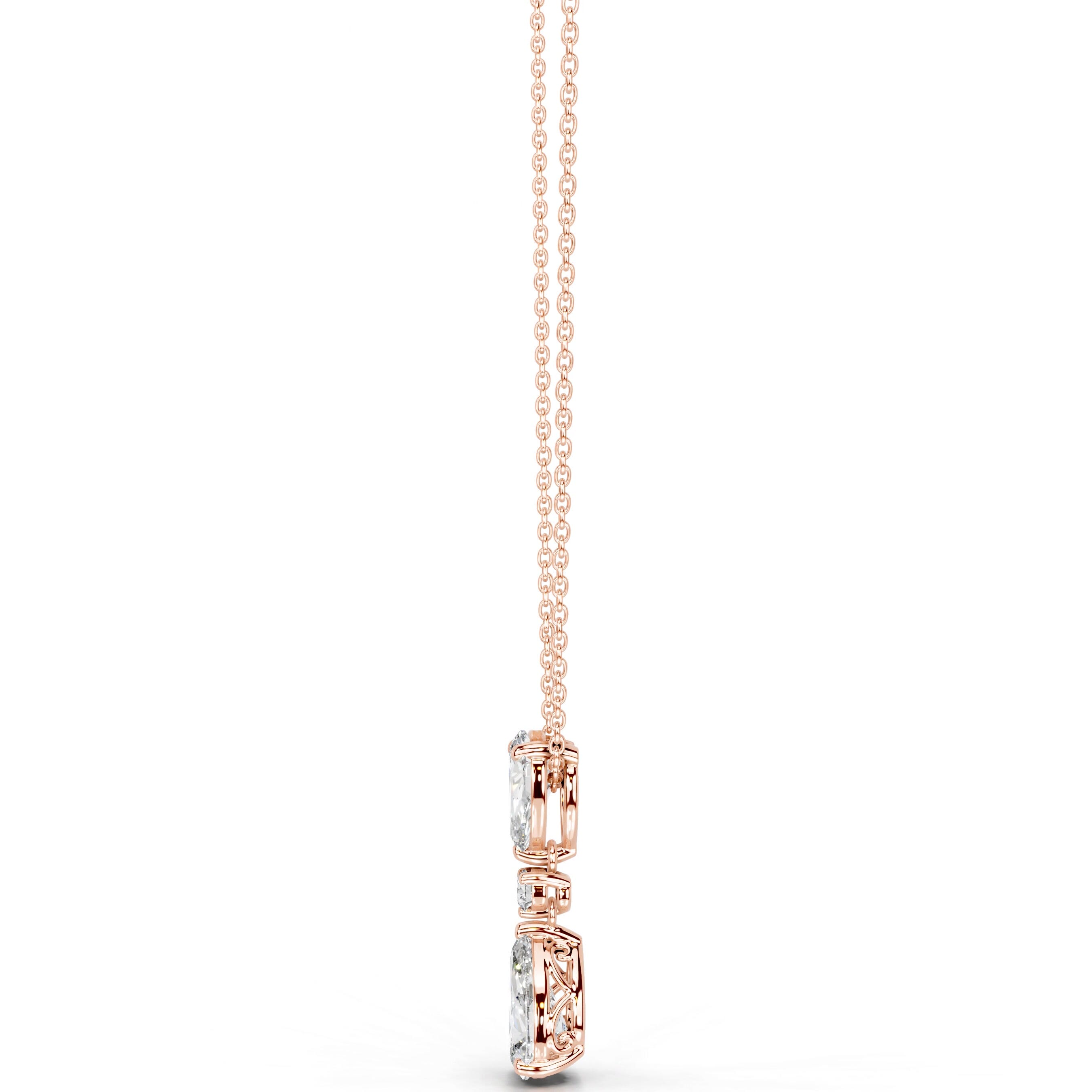Desiree Diamond Pendant - 14K Rose Gold、mySite、hinf8tx79