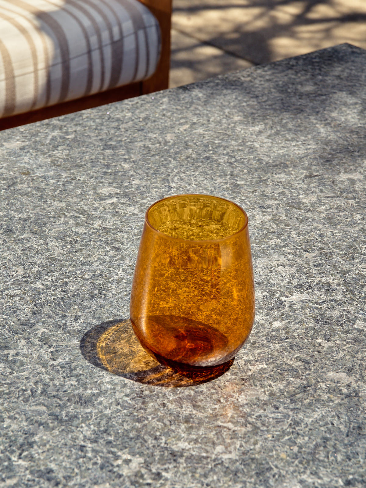 RESERVE 16oz Stemless Wine Color Series Tritan Copolyester Glass Amber、mySite、camillekostekn