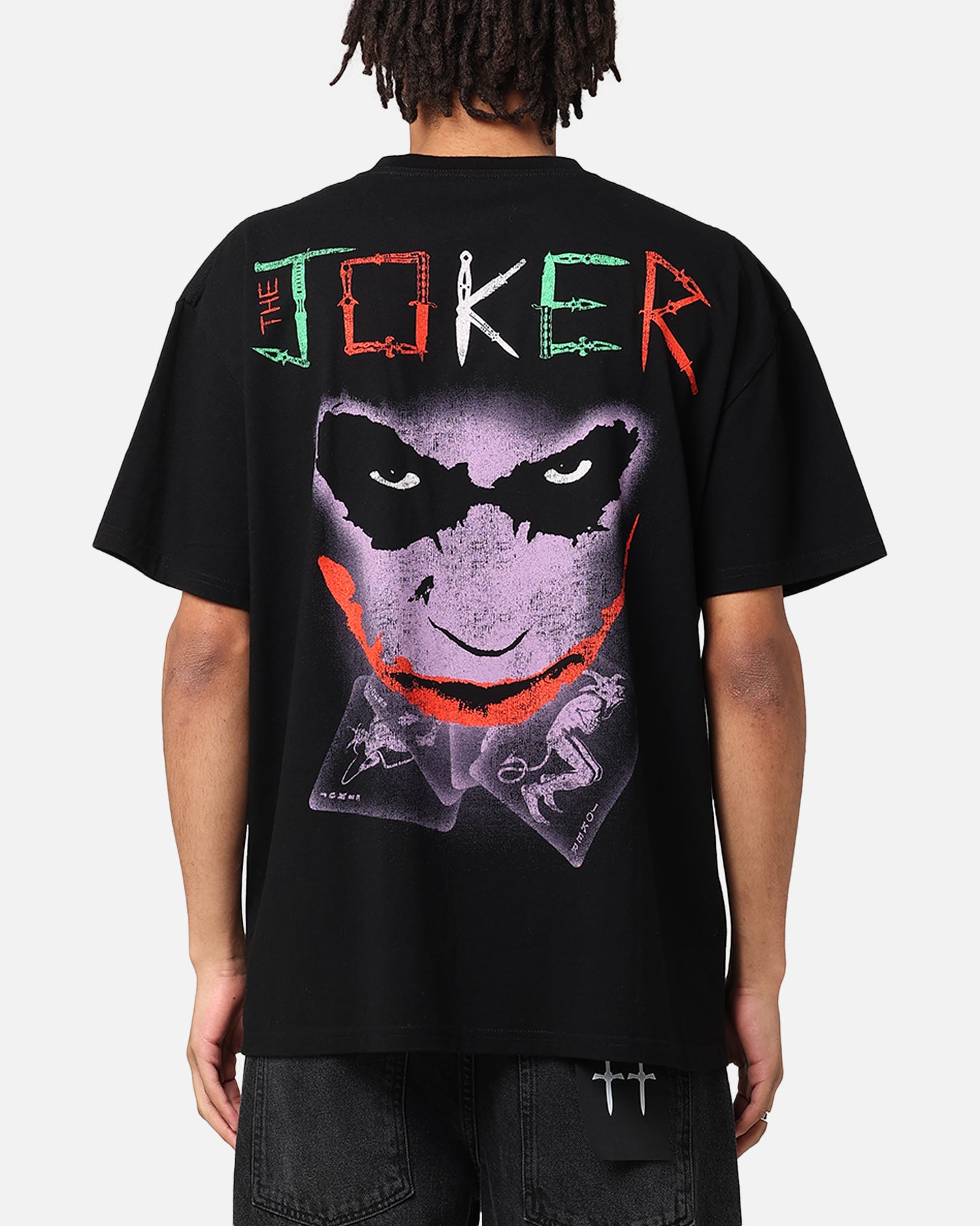 American Thrift X DC Batman The Joker Scars Heavy T-Shirt Black、mySite、zt4zffjzw