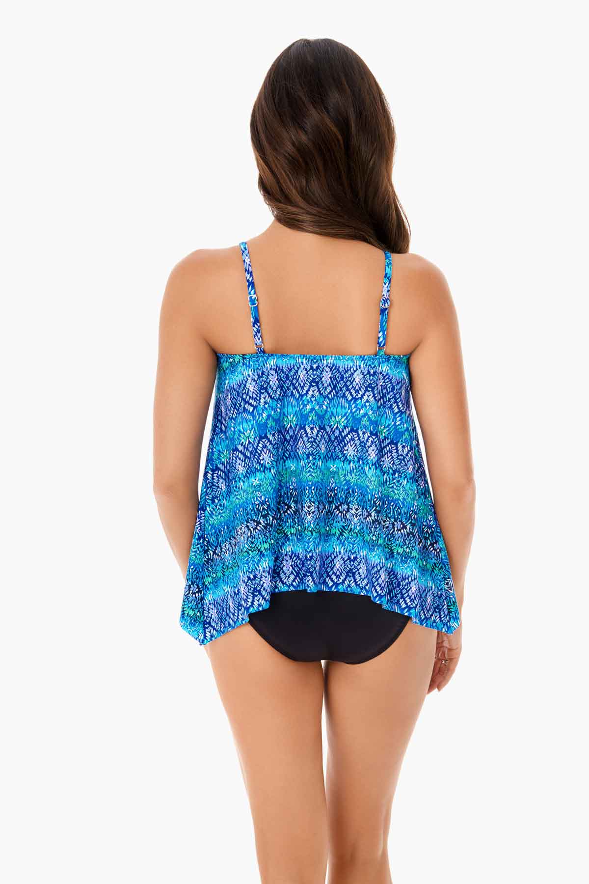 Peephole Tankini Top in Blue Curacao、mySite、justintrudeaud