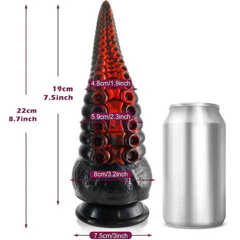 Textured Tentacle Vibrator Dildo