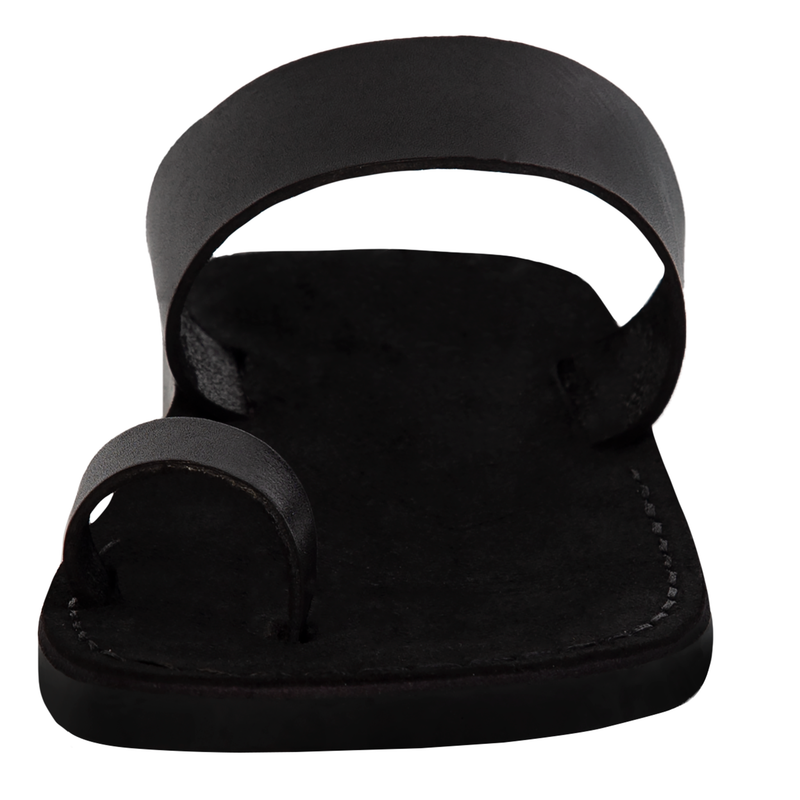 Holy Land Market Men/Women Biblical Jesus Leather/Suede Sandals/Slides From Jerusalem (Black Suede III)、mySite、topwebapps