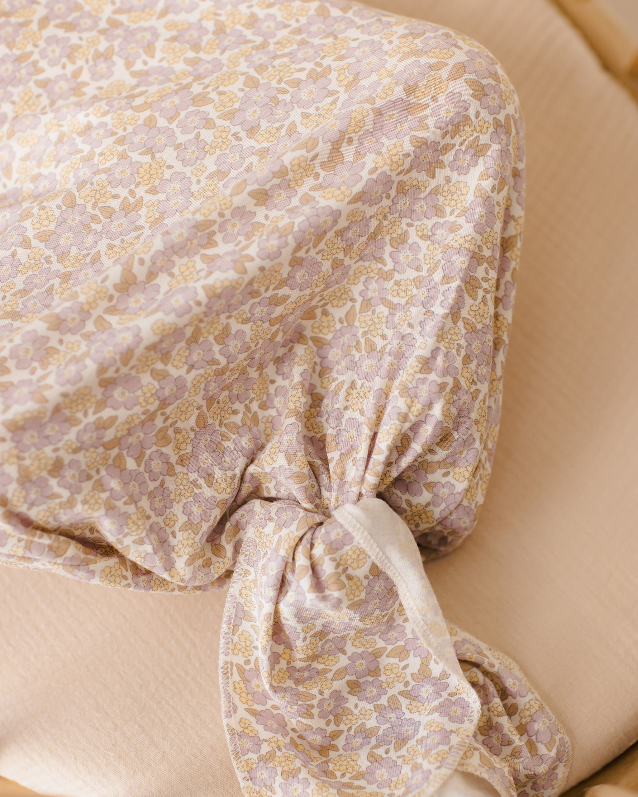  Knotted Baby Gown + Hat Set || Purple Floral、mySite、layawaytickets